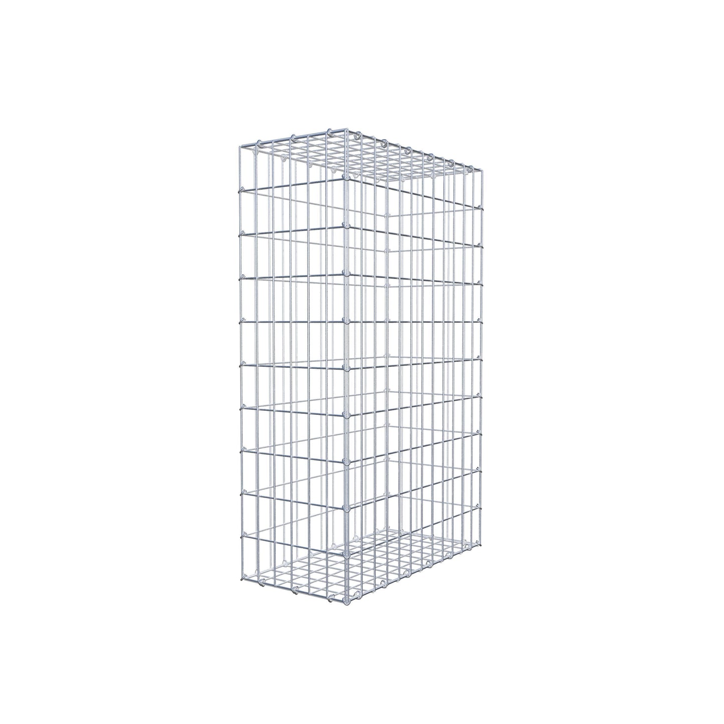 Gavión 100 cm x 60 cm x 30 cm (L x A x P), luz de malla 5 cm x 10 cm, anillo en C