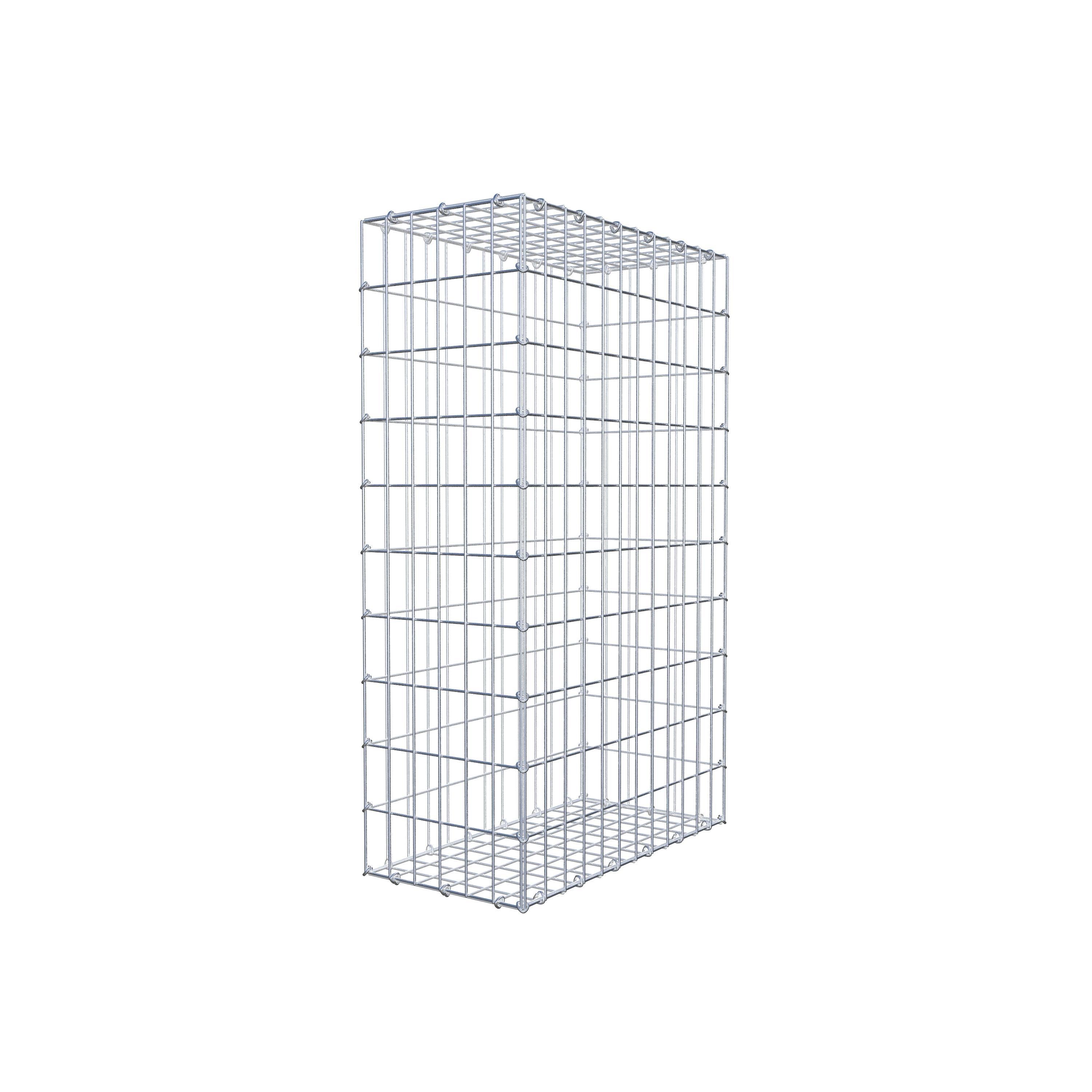 Gabion 100 cm x 60 cm x 30 cm (L x H x P), maille 5 cm x 10 cm, anneau en C