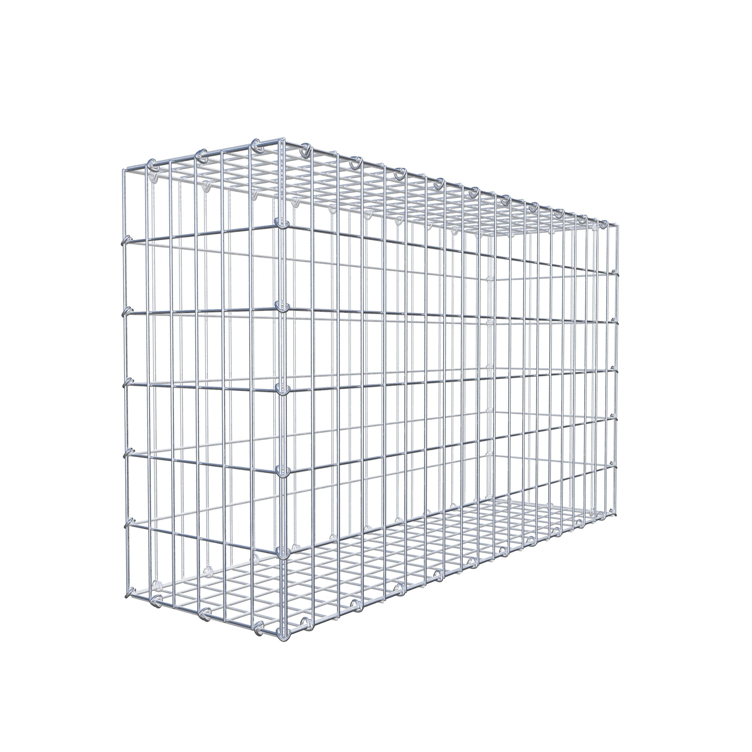 Gabion 100 cm x 60 cm x 30 cm (L x H x P), maille 5 cm x 10 cm, anneau en C