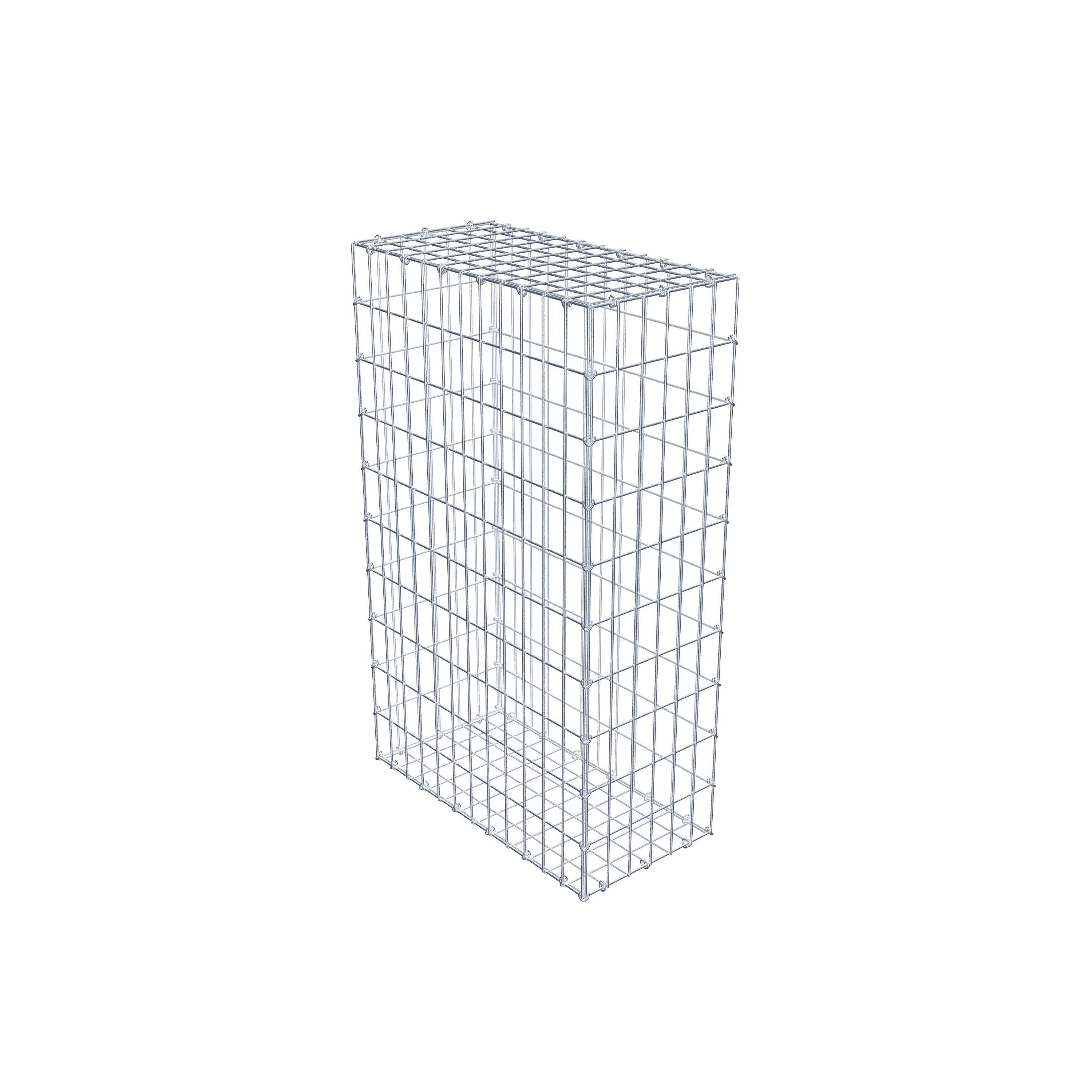 Gabion 100 cm x 60 cm x 30 cm (L x H x P), maille 5 cm x 10 cm, anneau en C