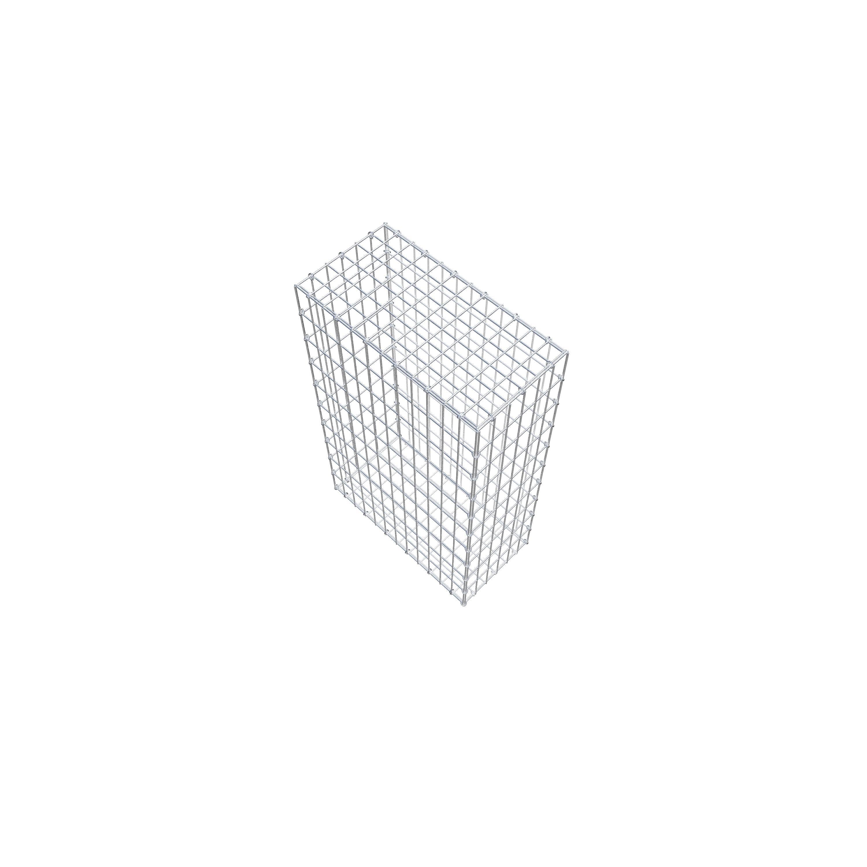 Gabion 100 cm x 60 cm x 30 cm (L x H x P), maille 5 cm x 10 cm, anneau en C