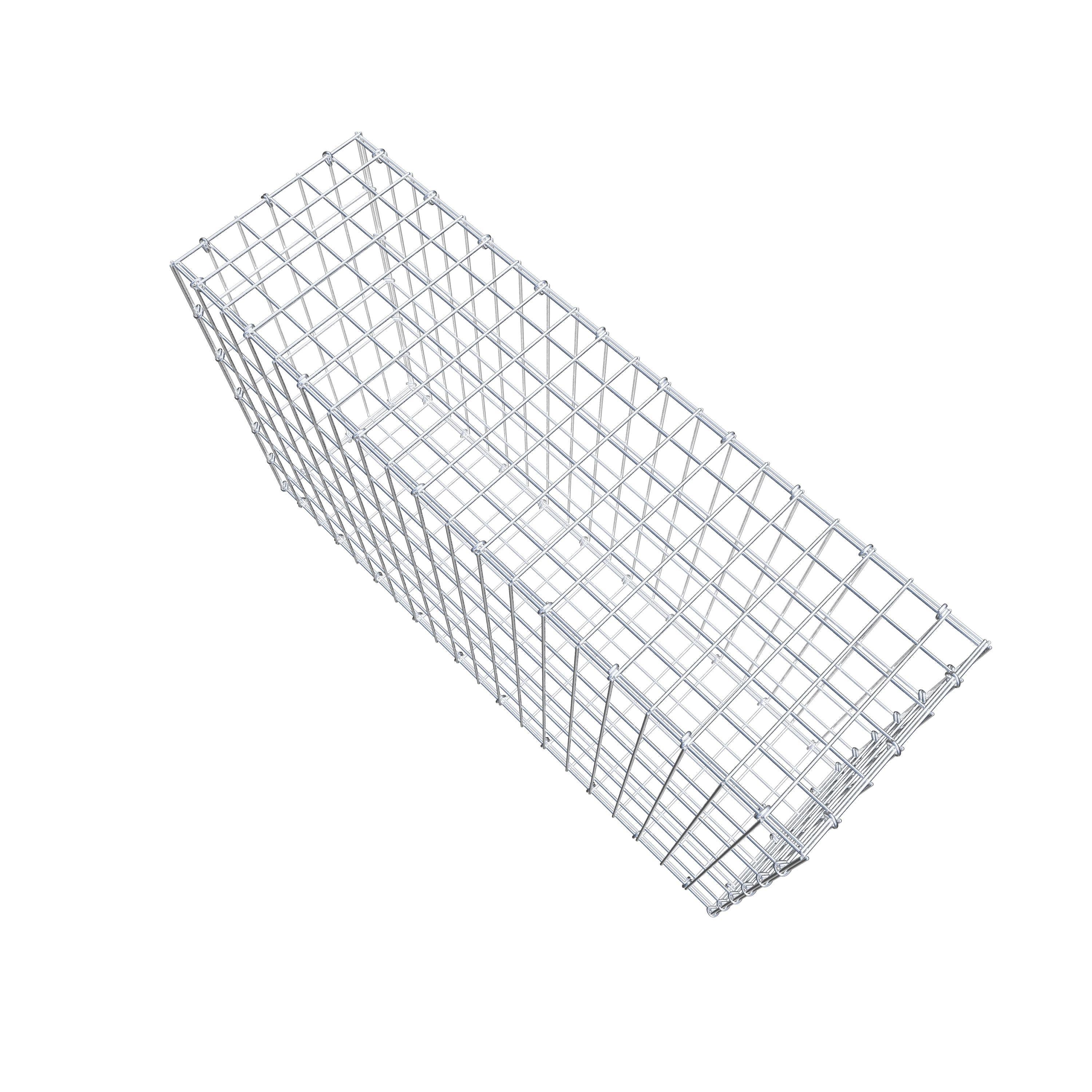 Gabion 100 cm x 60 cm x 30 cm (L x H x P), maille 5 cm x 10 cm, anneau en C