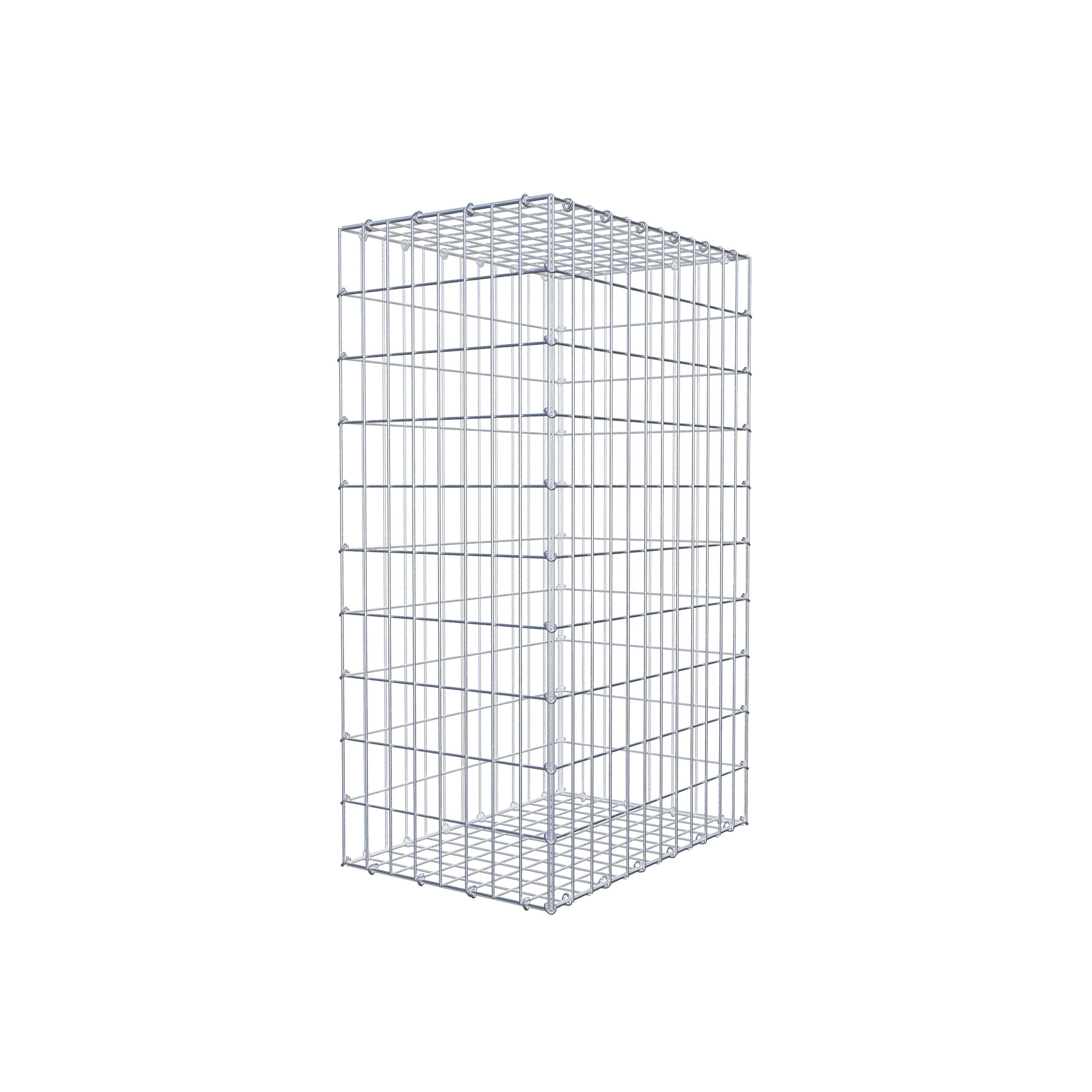 Gabion 100 cm x 60 cm x 40 cm (L x H x P), maille 5 cm x 10 cm, anneau en C