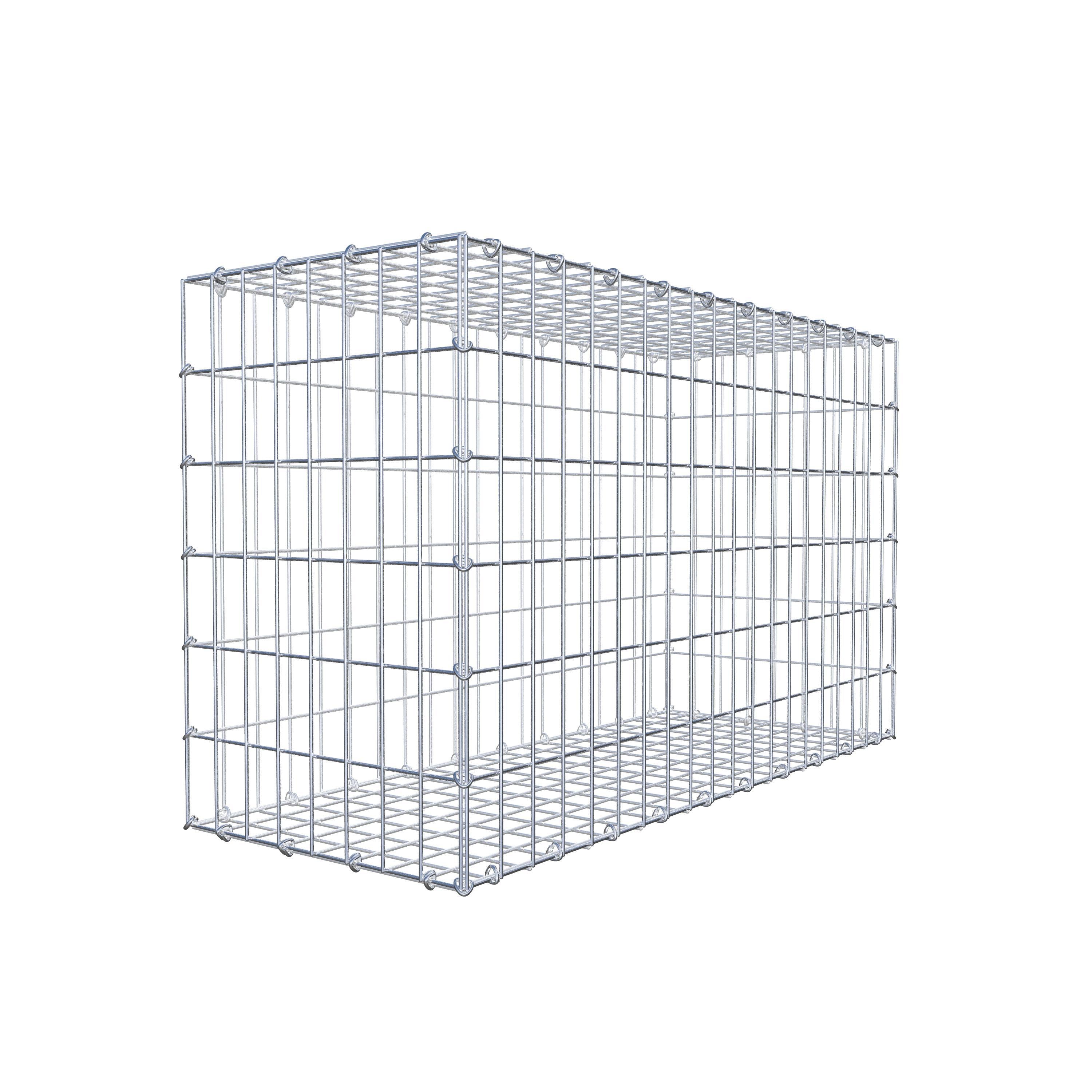 Gabion 100 cm x 60 cm x 40 cm (L x H x P), maille 5 cm x 10 cm, anneau en C