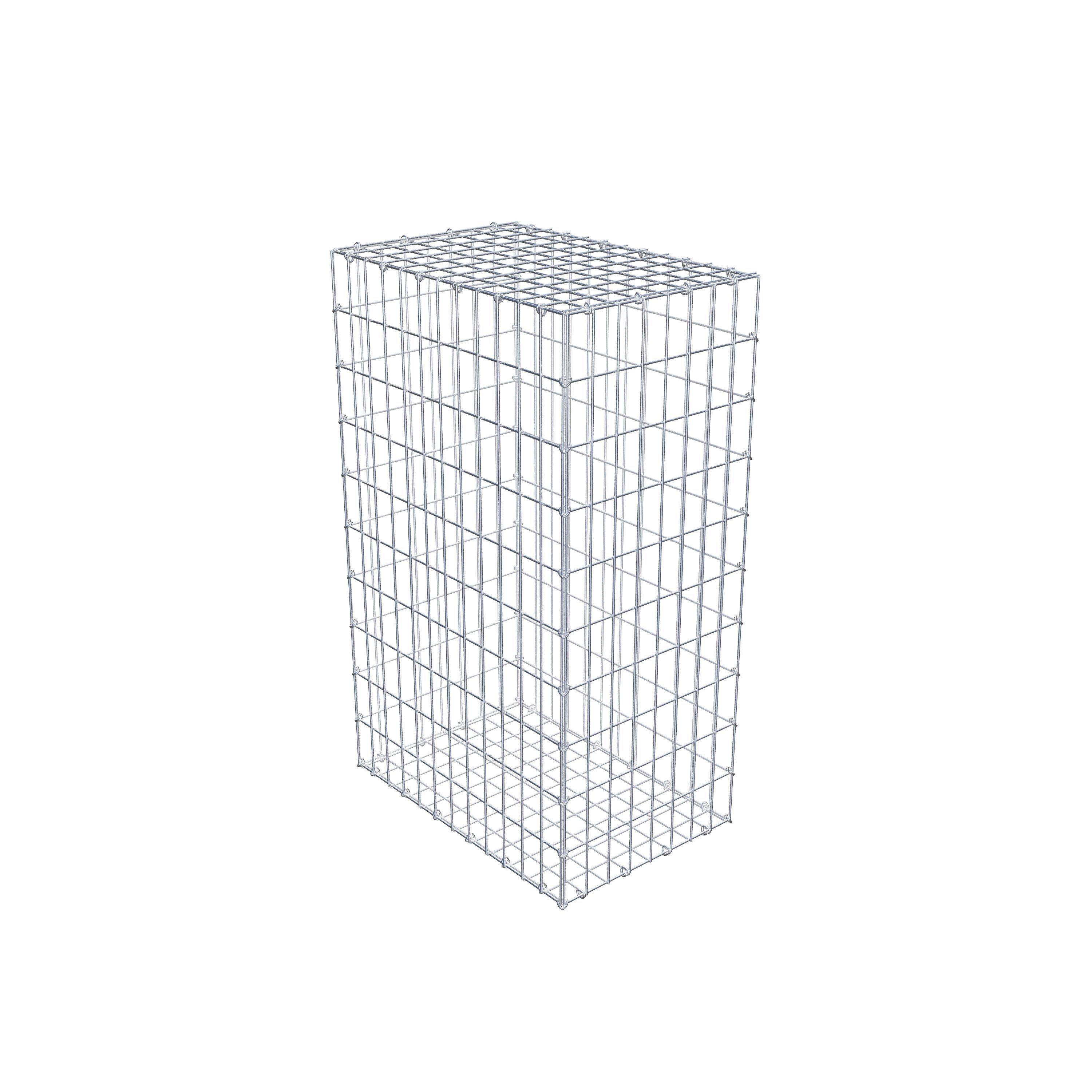 Gabion 100 cm x 60 cm x 40 cm (L x H x P), maille 5 cm x 10 cm, anneau en C