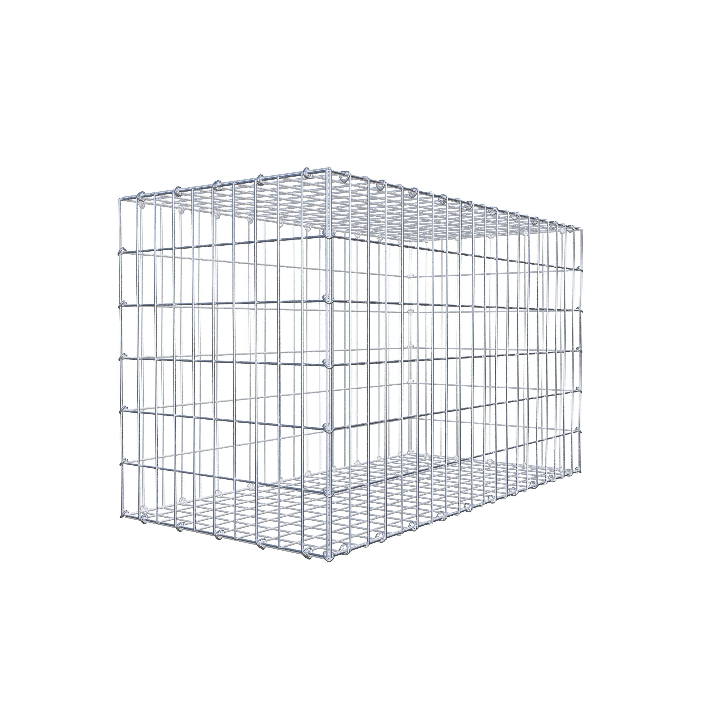 Gabion 100 cm x 60 cm x 50 cm (L x H x P), maillage 5 cm x 10 cm, anneau en C