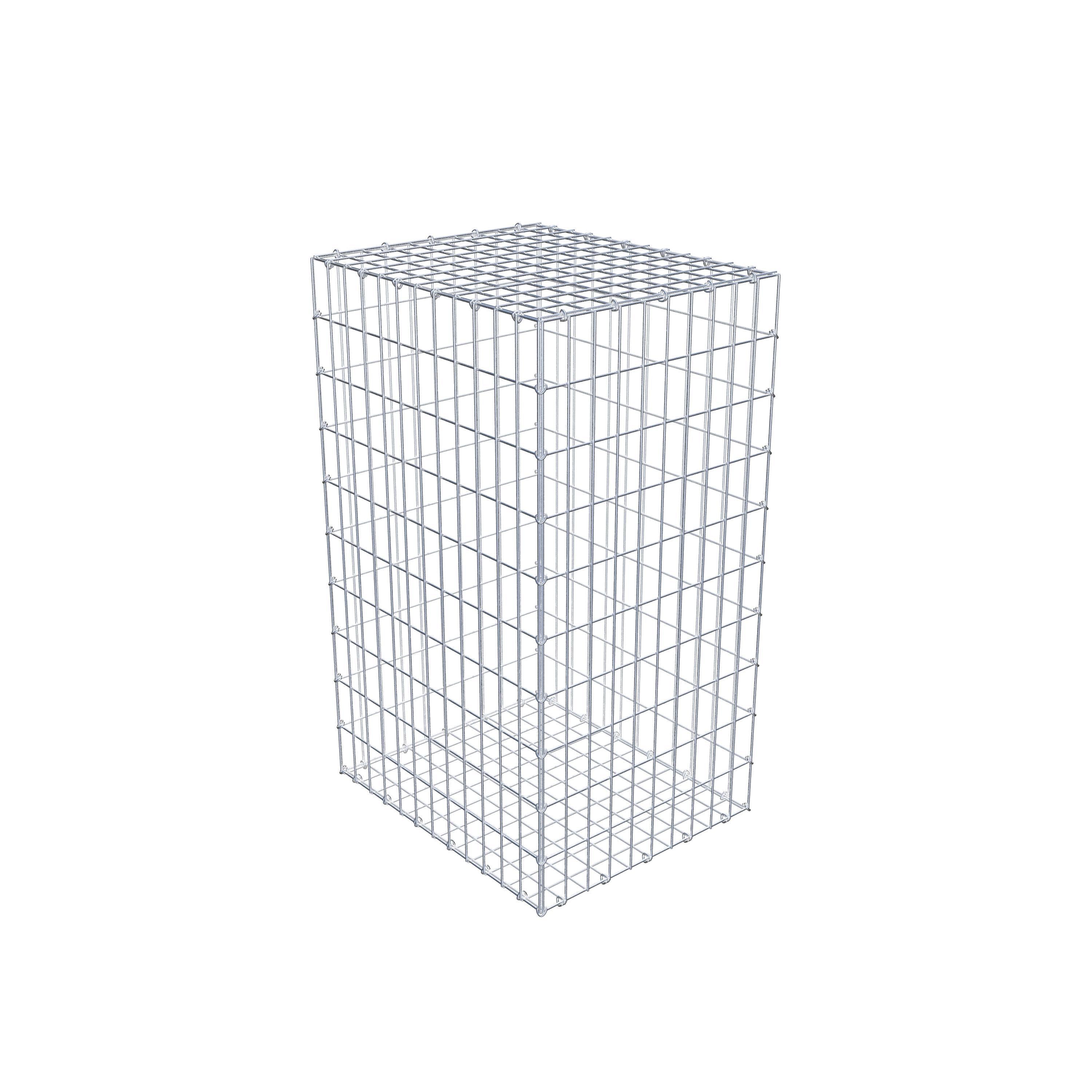 Gabion 100 cm x 60 cm x 50 cm (L x H x P), maillage 5 cm x 10 cm, anneau en C