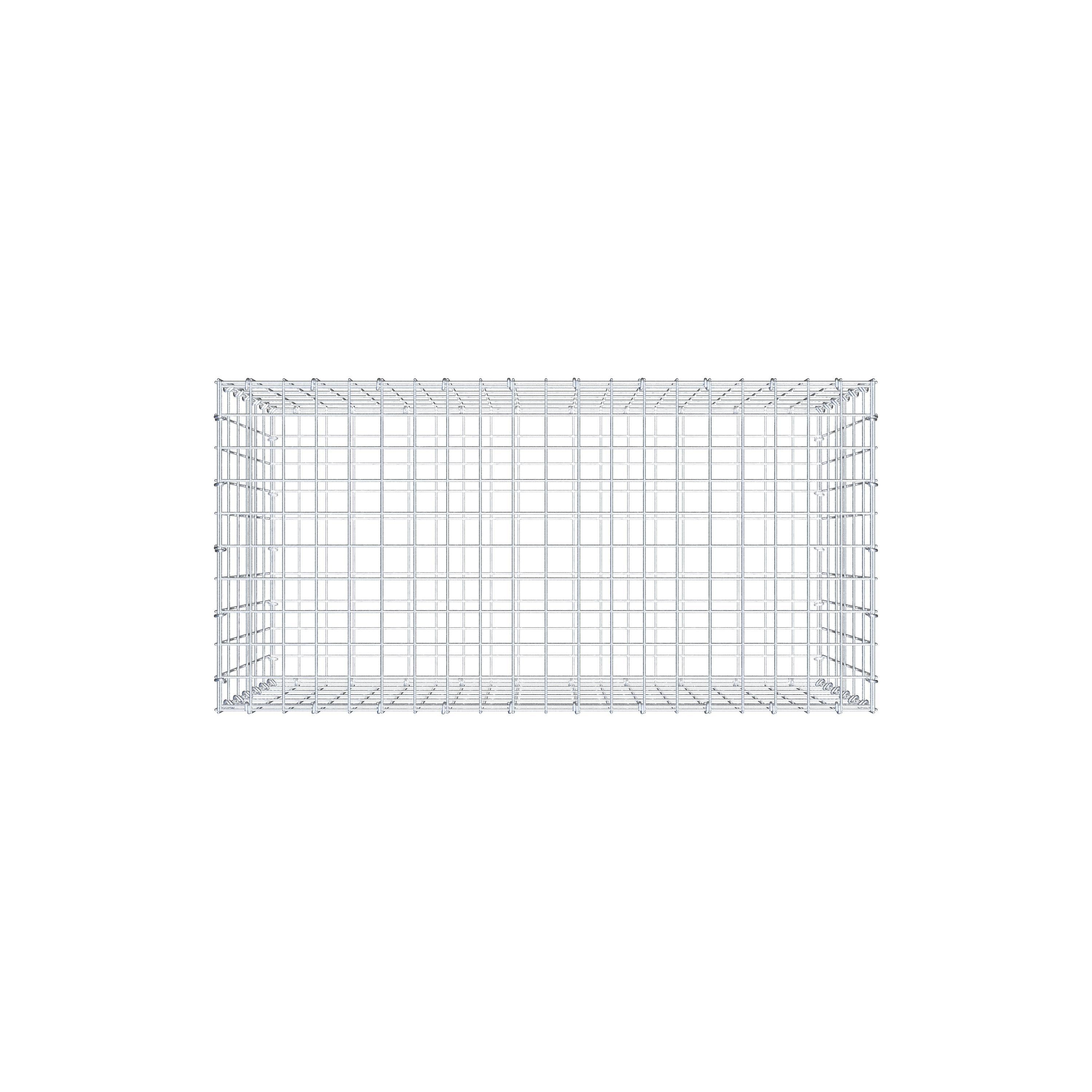 Gabion 100 cm x 60 cm x 50 cm (L x H x P), maillage 5 cm x 10 cm, anneau en C