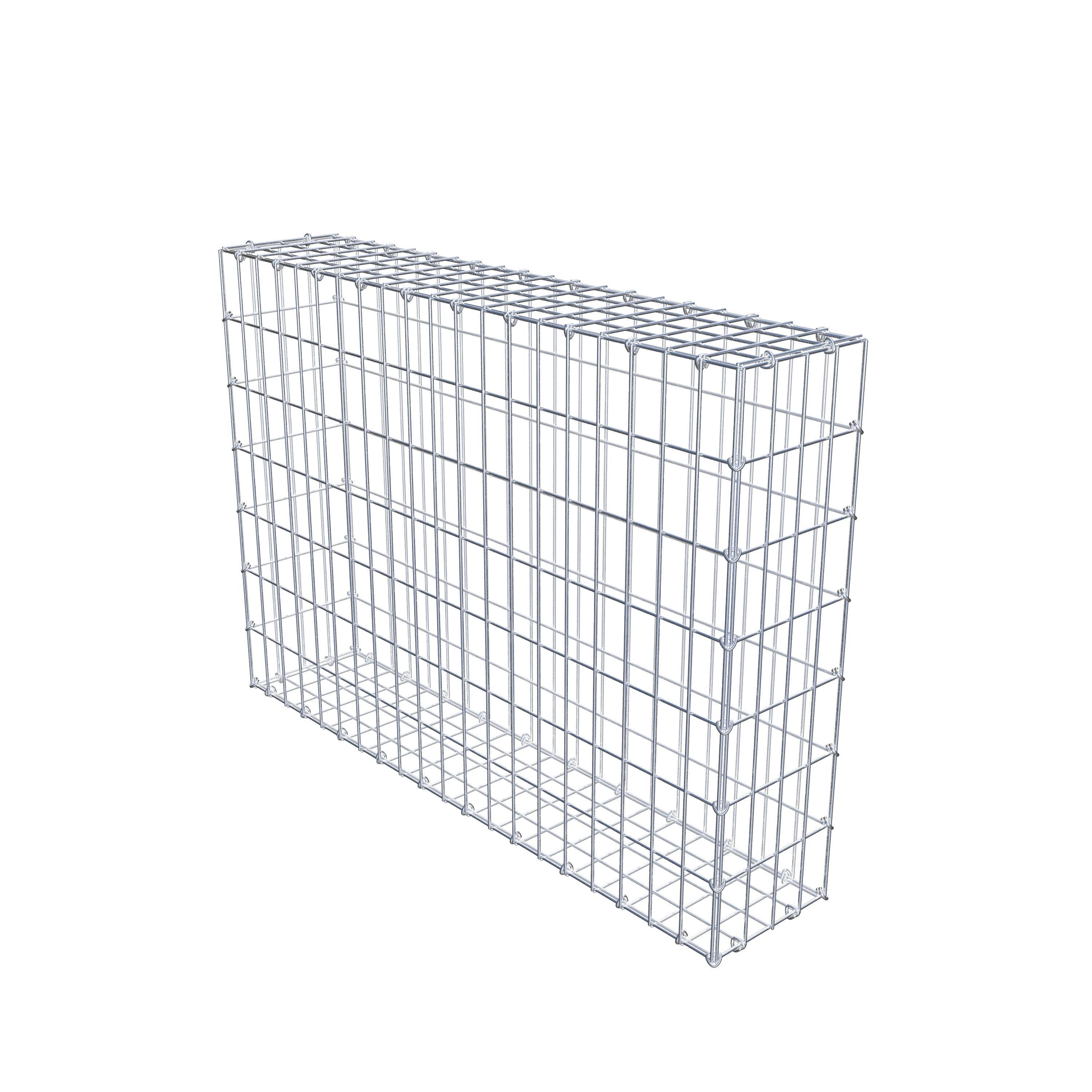 Gabion 100 cm x 70 cm x 20 cm (L x H x P), maille 5 cm x 10 cm, anneau en C