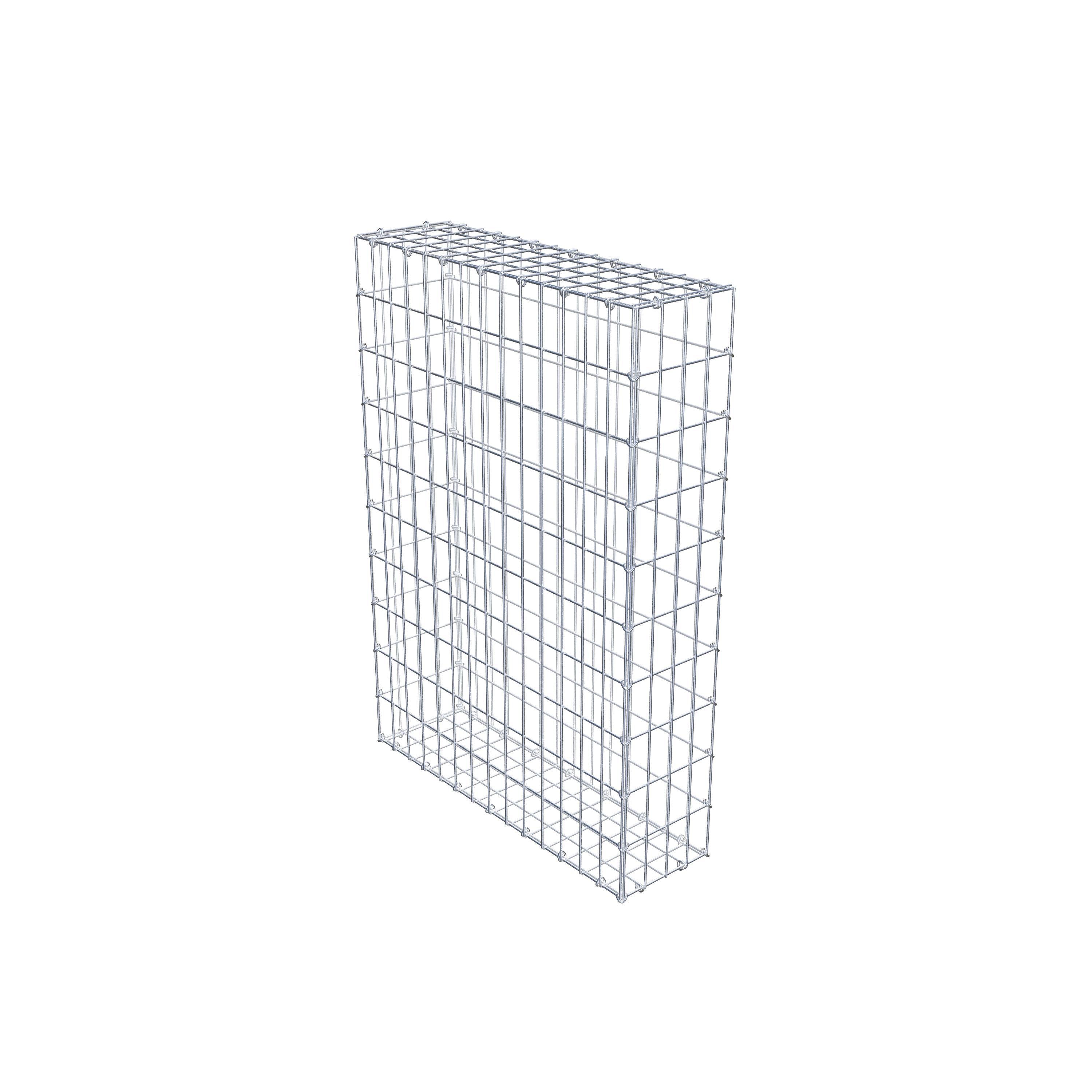 Gabion 100 cm x 70 cm x 20 cm (L x H x P), maille 5 cm x 10 cm, anneau en C