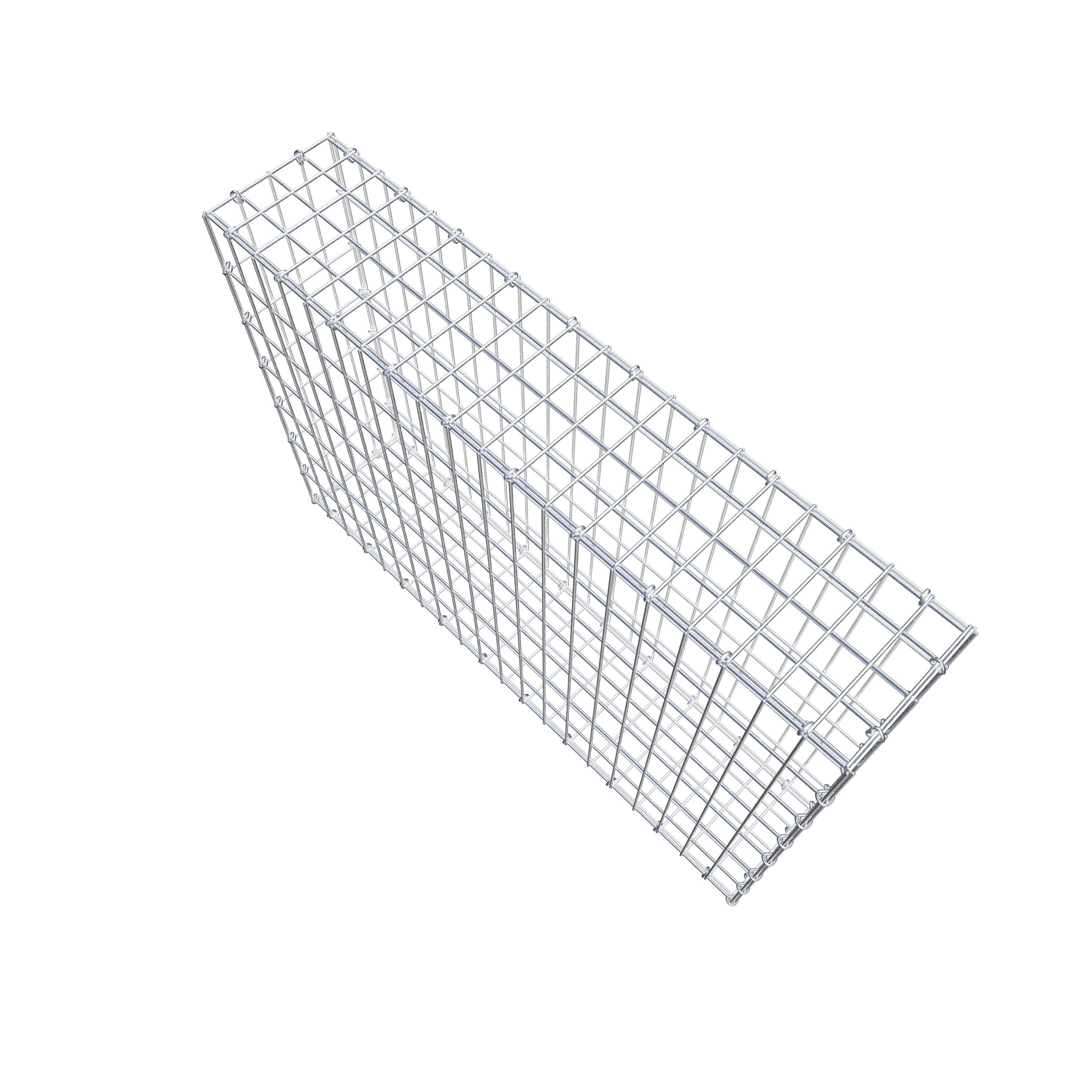 Gabion 100 cm x 70 cm x 20 cm (L x H x P), maille 5 cm x 10 cm, anneau en C