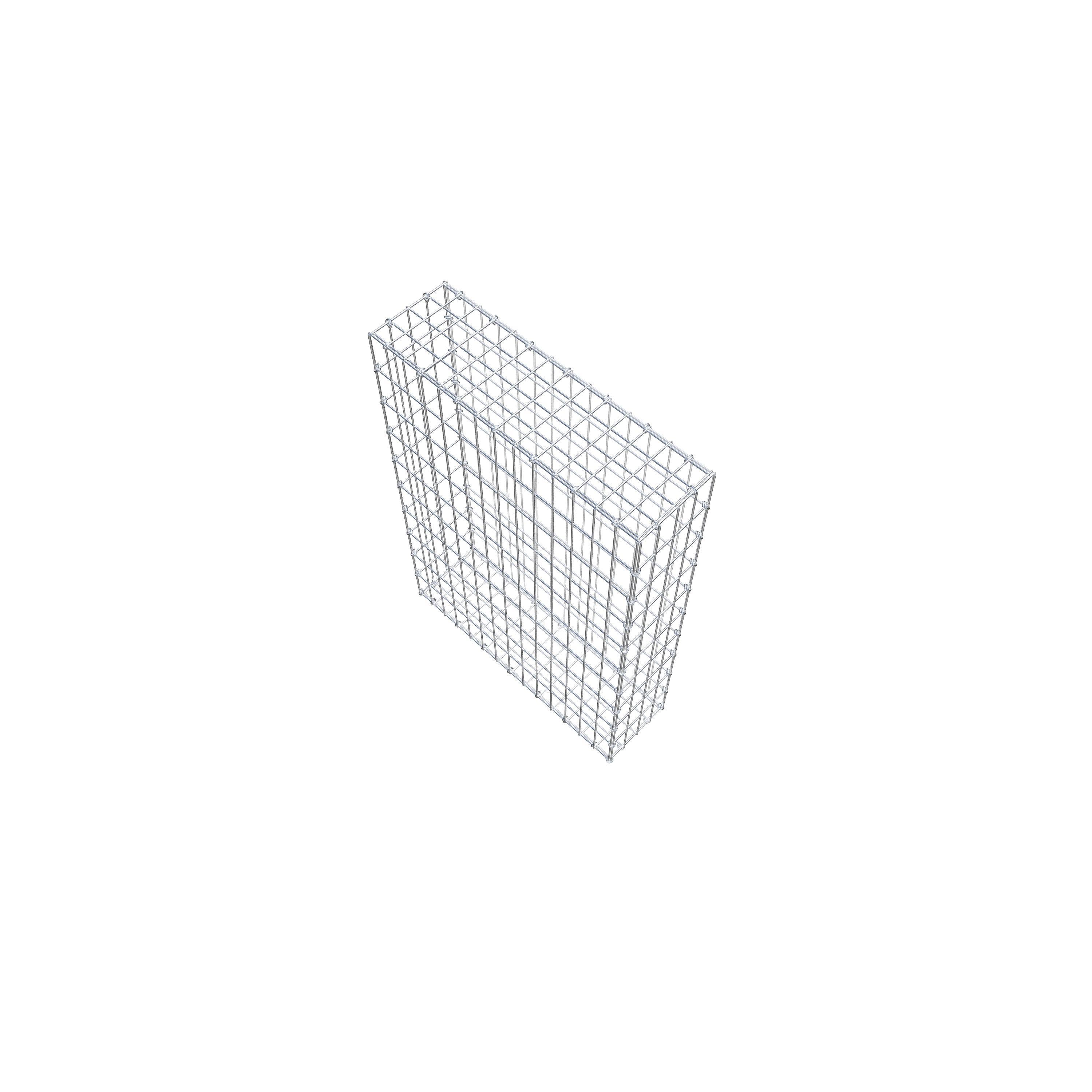 Gabion 100 cm x 70 cm x 20 cm (L x H x P), maille 5 cm x 10 cm, anneau en C