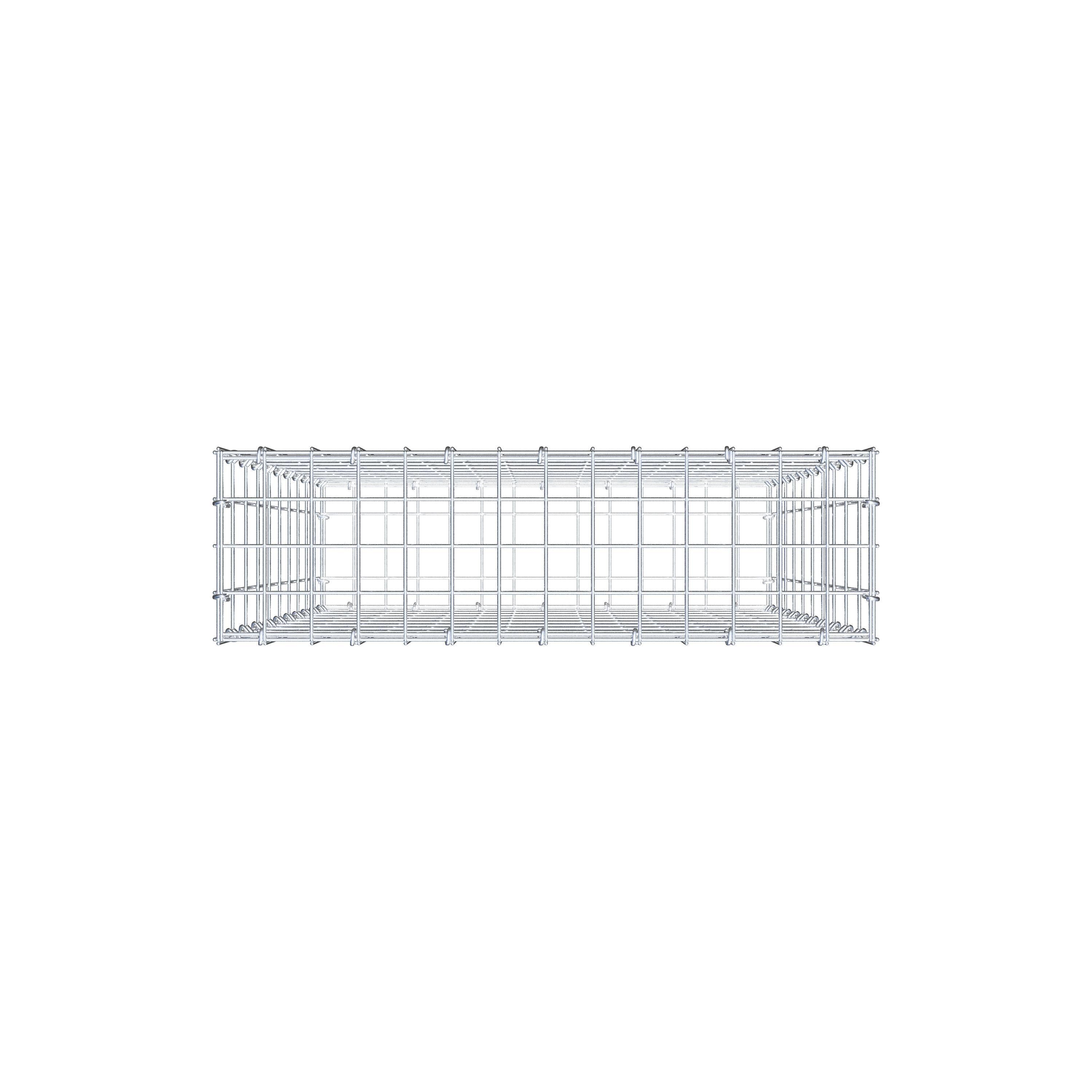 Gabion 100 cm x 70 cm x 20 cm (L x H x P), maille 5 cm x 10 cm, anneau en C