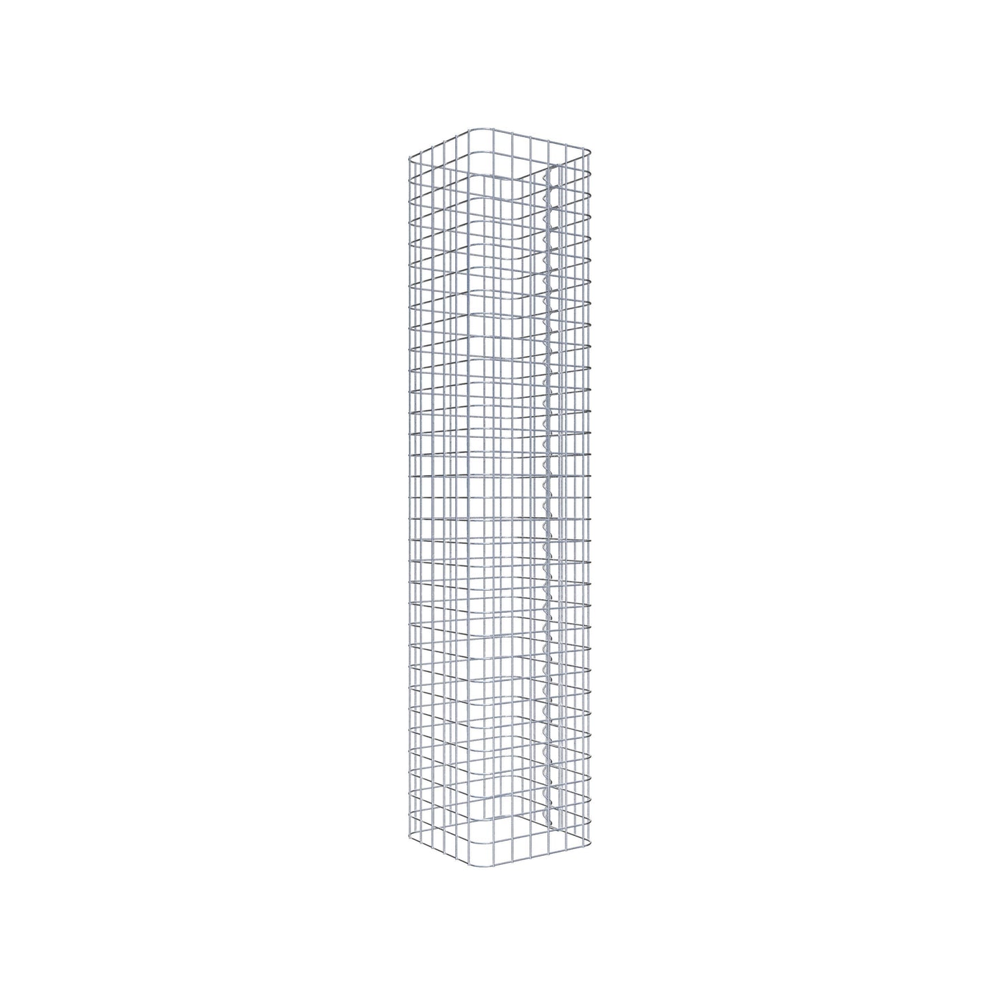 Colonne de gabion carrée 32 cm x 32 cm, hauteur 160 cm, MW 5 cm x 5 cm