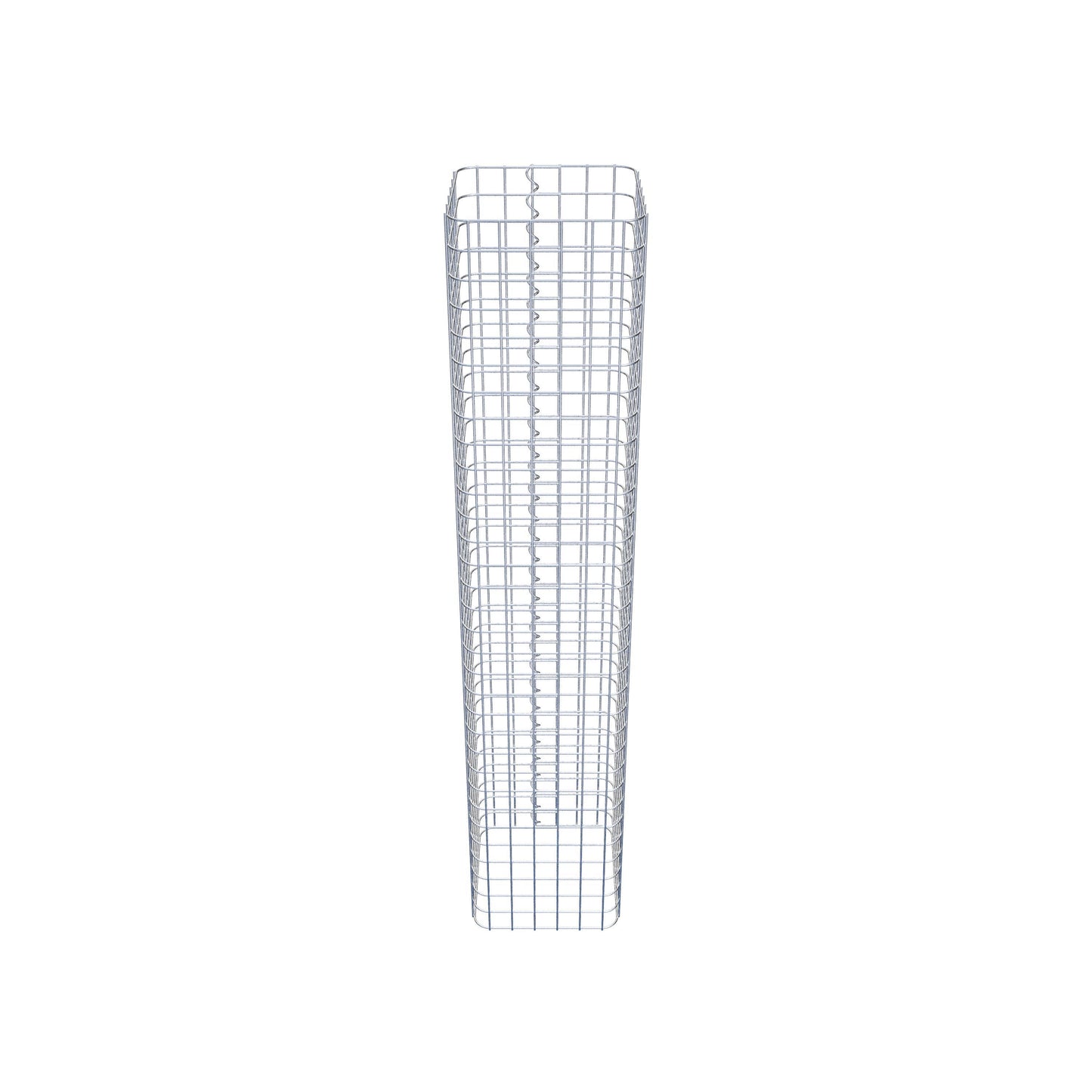 Colonne de gabion carrée 32 cm x 32 cm, hauteur 160 cm, MW 5 cm x 5 cm