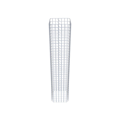 Colonne de gabion carrée 32 cm x 32 cm, hauteur 160 cm, MW 5 cm x 5 cm