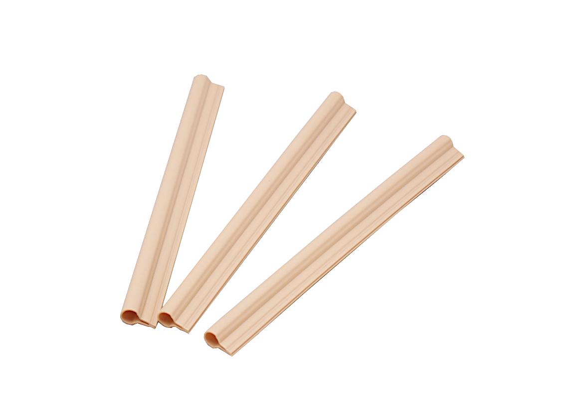 2x clips de fixation pour bandes brise-vue beige MW 5 x 20 cm