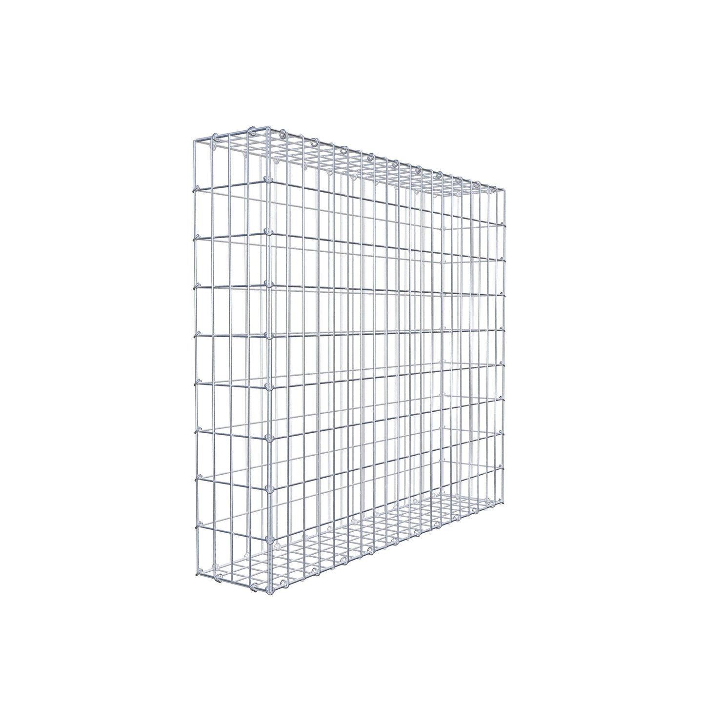 Gabion 100 cm x 90 cm x 20 cm (L x H x D), mesh size 5 cm x 10 cm, C-ring