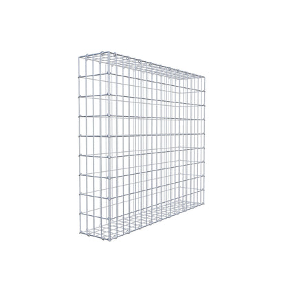 Gabion 100 cm x 90 cm x 20 cm (L x H x D), mesh size 5 cm x 10 cm, C-ring
