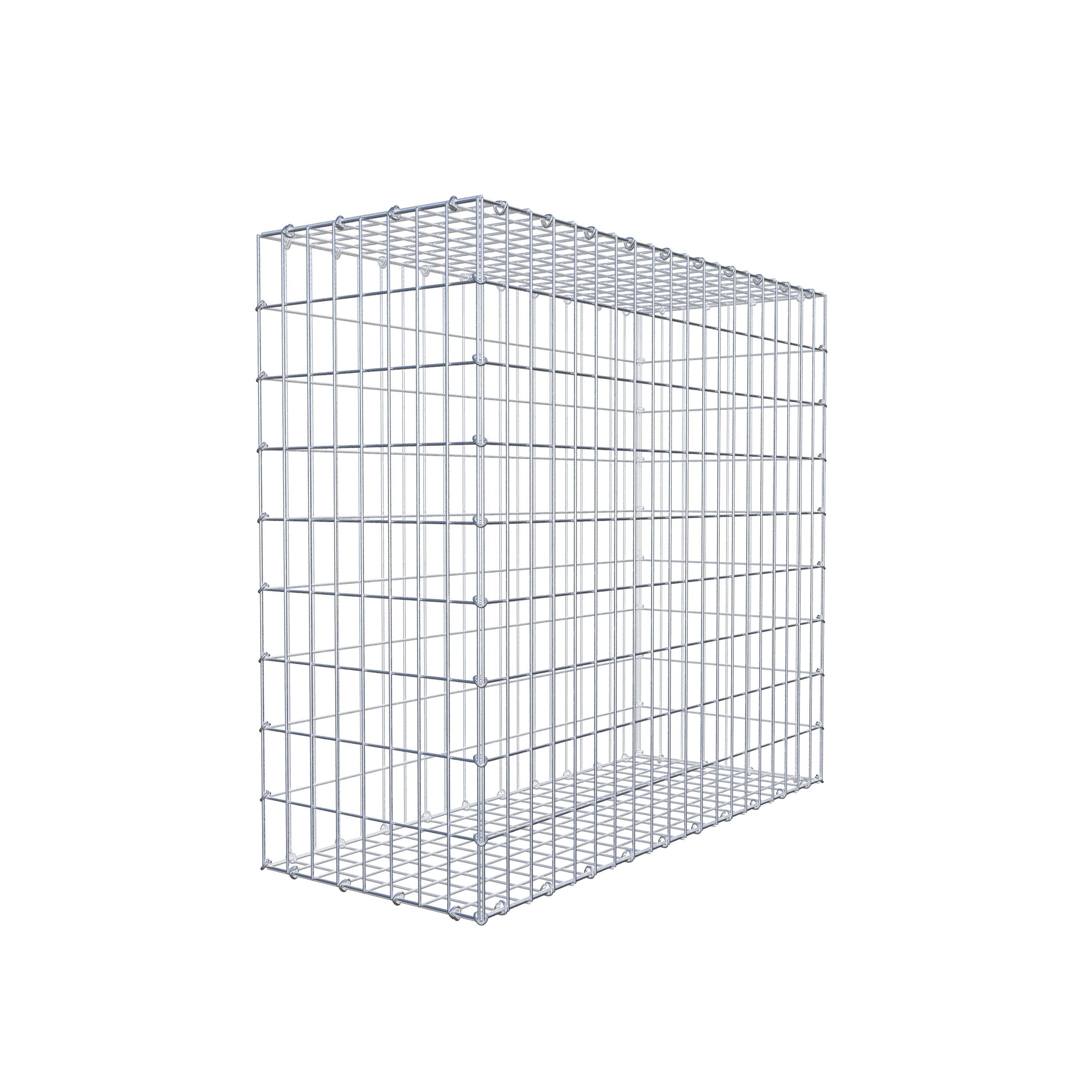 Gabion 100 cm x 90 cm x 40 cm (L x H x P), maillage 5 cm x 10 cm, anneau en C