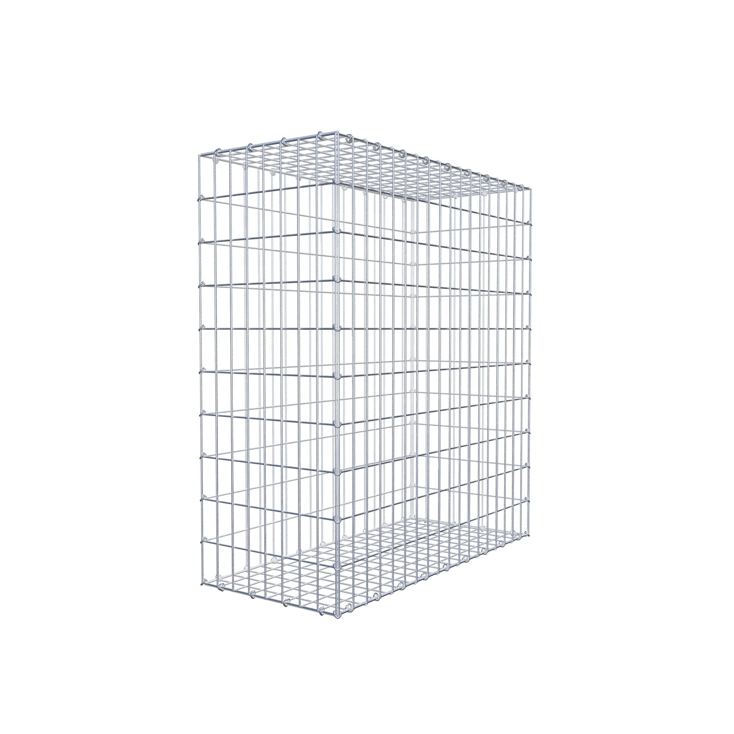 Gabion 100 cm x 90 cm x 40 cm (L x H x P), maillage 5 cm x 10 cm, anneau en C