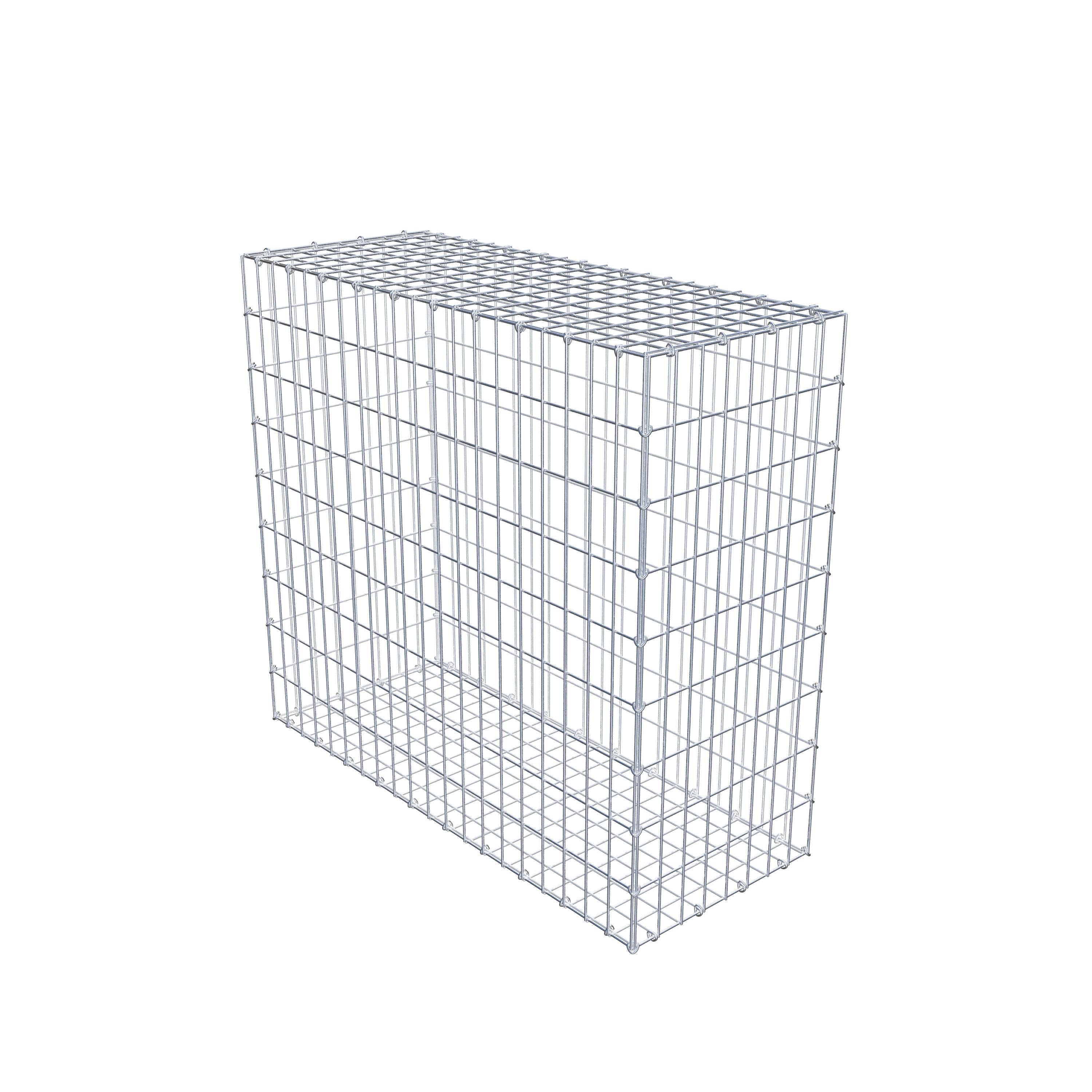 Gabion 100 cm x 90 cm x 40 cm (L x H x P), maillage 5 cm x 10 cm, anneau en C