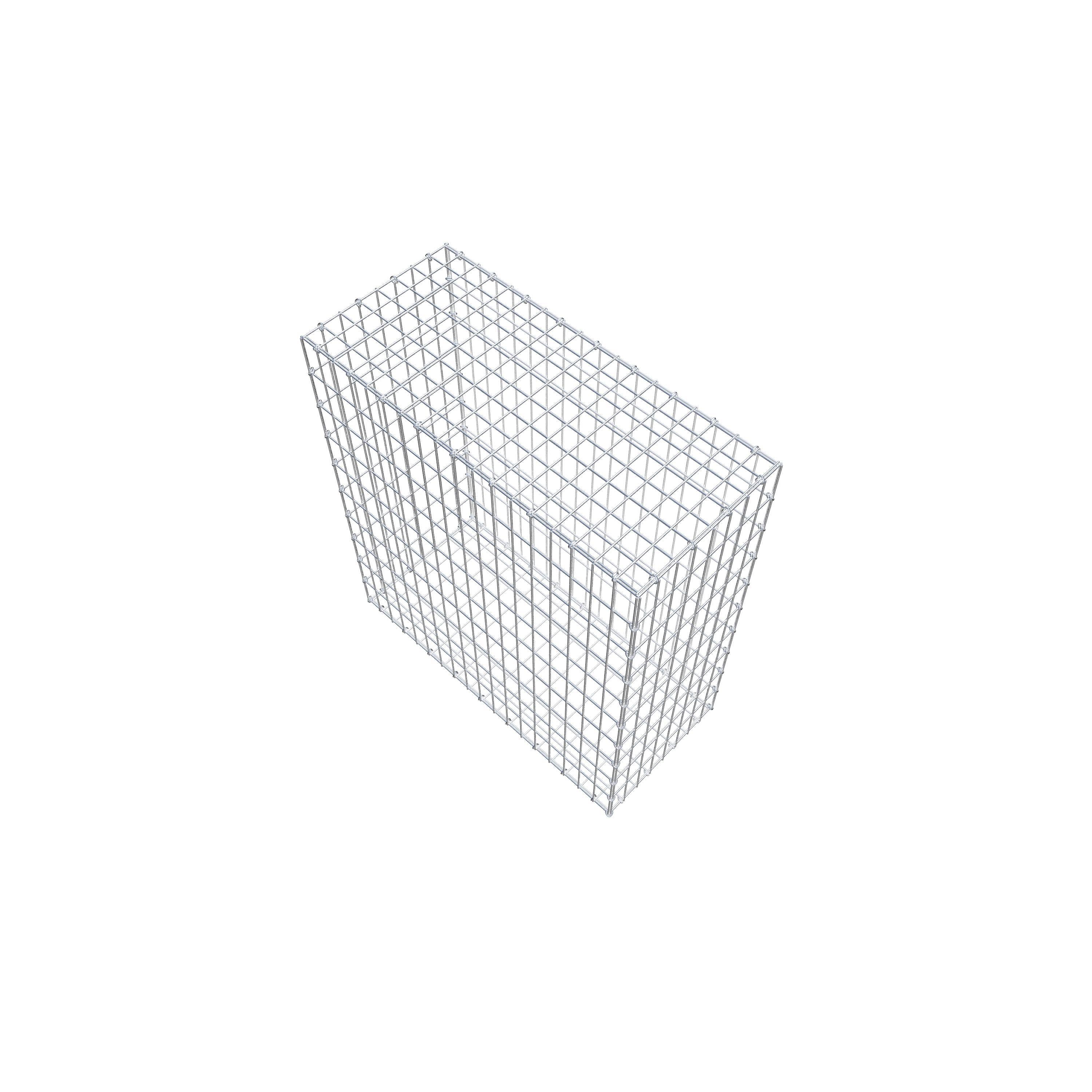 Gabion 100 cm x 90 cm x 40 cm (L x H x P), maillage 5 cm x 10 cm, anneau en C