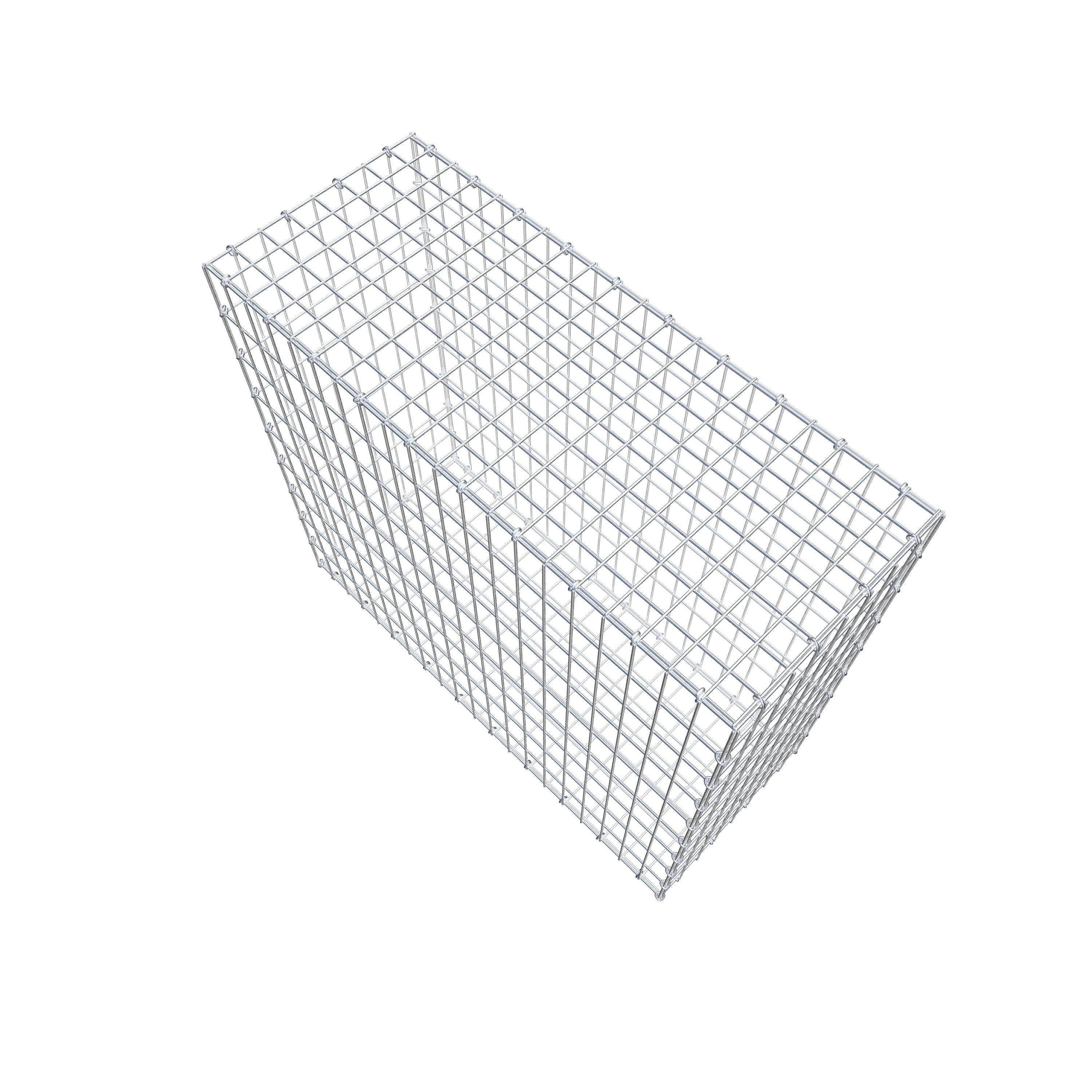 Gabion 100 cm x 90 cm x 40 cm (L x H x P), maillage 5 cm x 10 cm, anneau en C