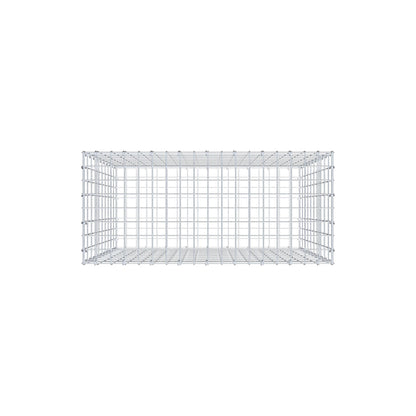 Gabion 100 cm x 90 cm x 40 cm (L x H x D), maskstorlek 5 cm x 10 cm, C-ring