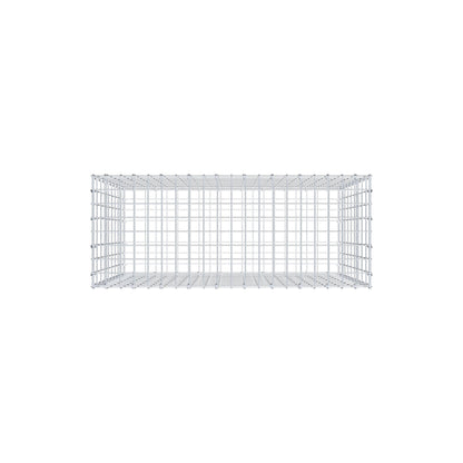 Gabion 100 cm x 90 cm x 40 cm (L x H x D), maskstorlek 5 cm x 10 cm, C-ring