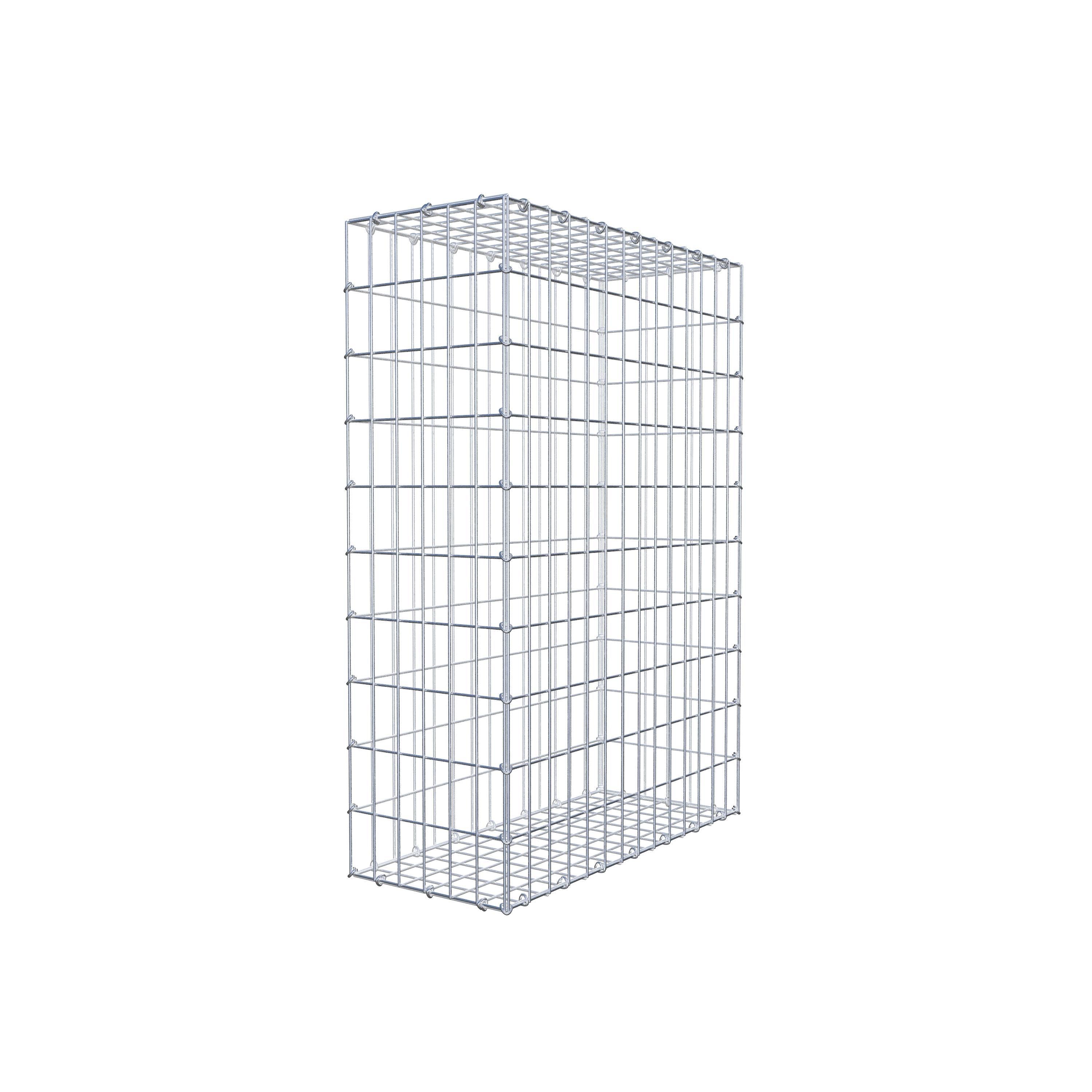 Gabion 100 cm x 70 cm x 30 cm (L x H x P), maille 5 cm x 10 cm, anneau en C