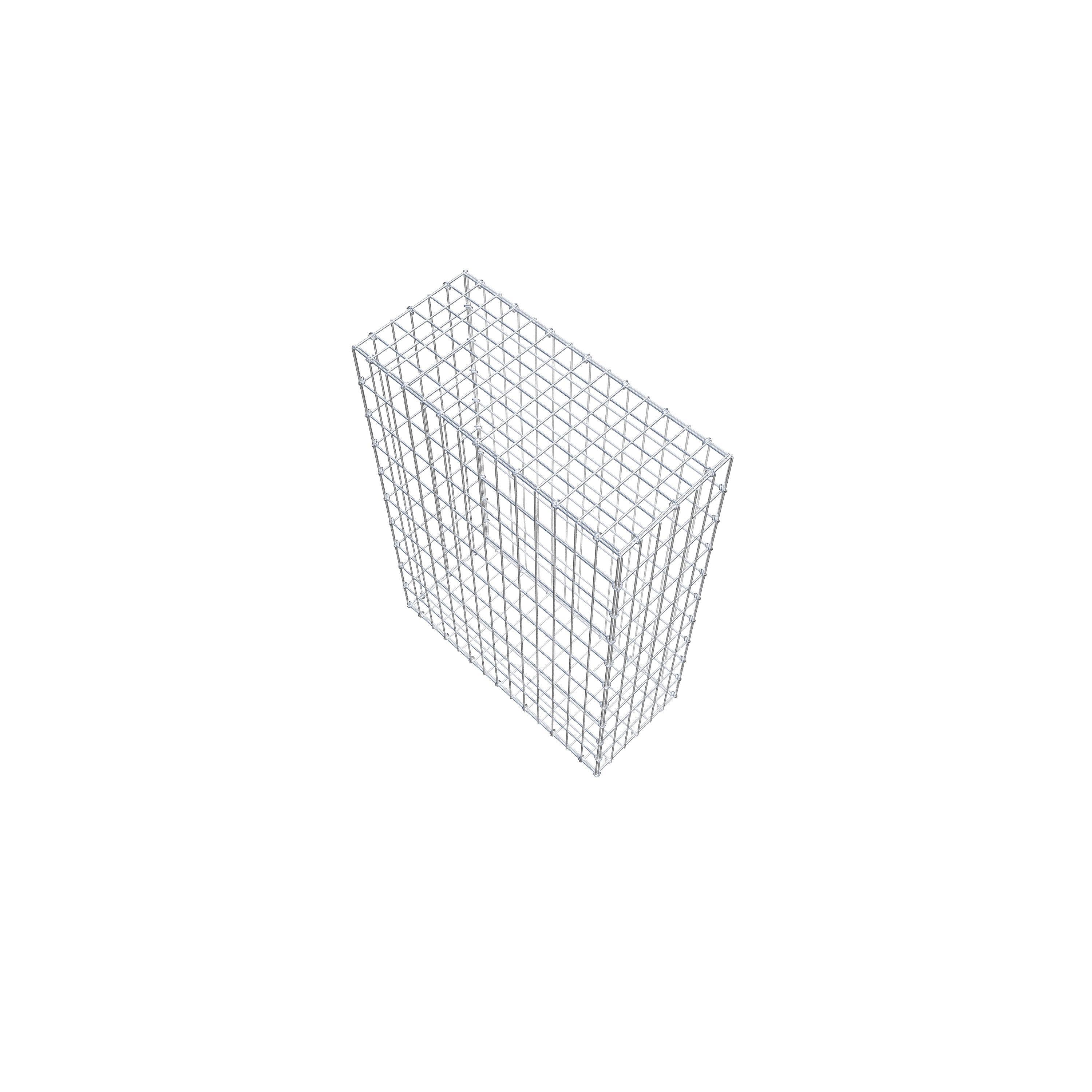 Gabion 100 cm x 70 cm x 30 cm (L x H x P), maille 5 cm x 10 cm, anneau en C