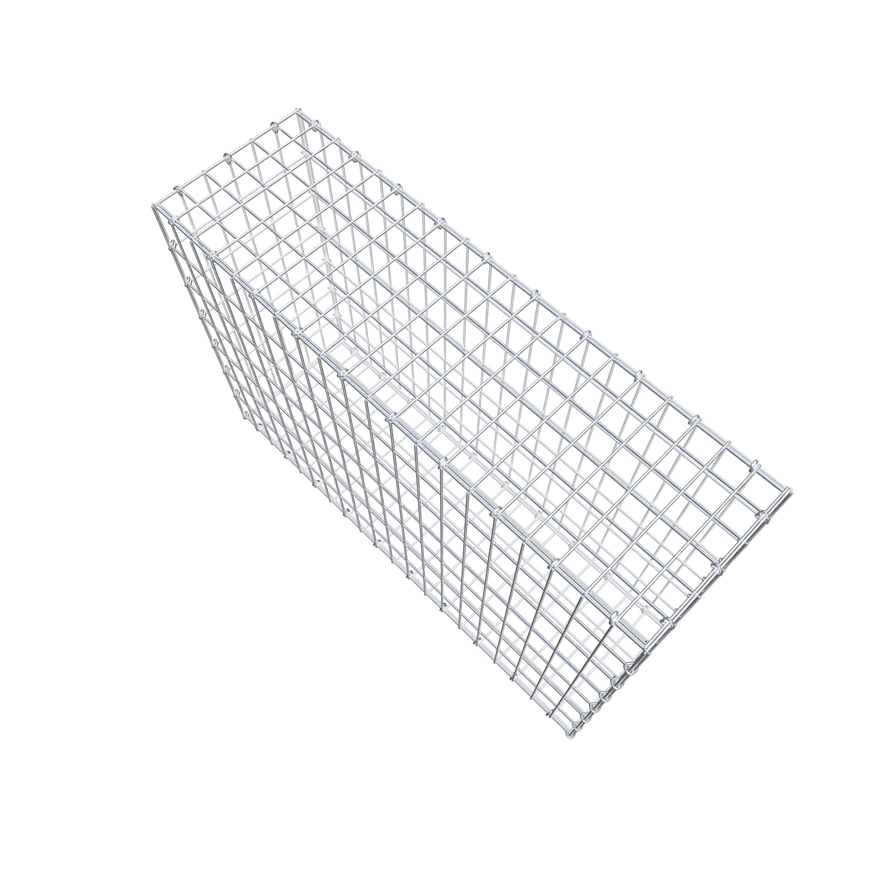 Gabion 100 cm x 70 cm x 30 cm (L x H x P), maille 5 cm x 10 cm, anneau en C