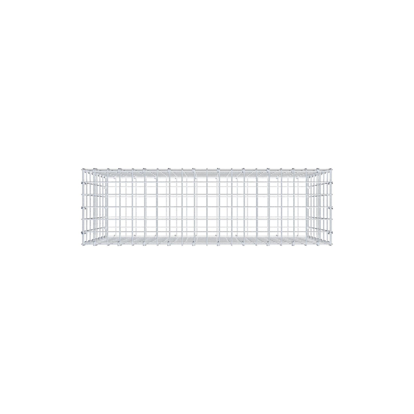 Gabion 100 cm x 70 cm x 30 cm (L x H x P), mailles 5 cm x 10 cm, anneau en C