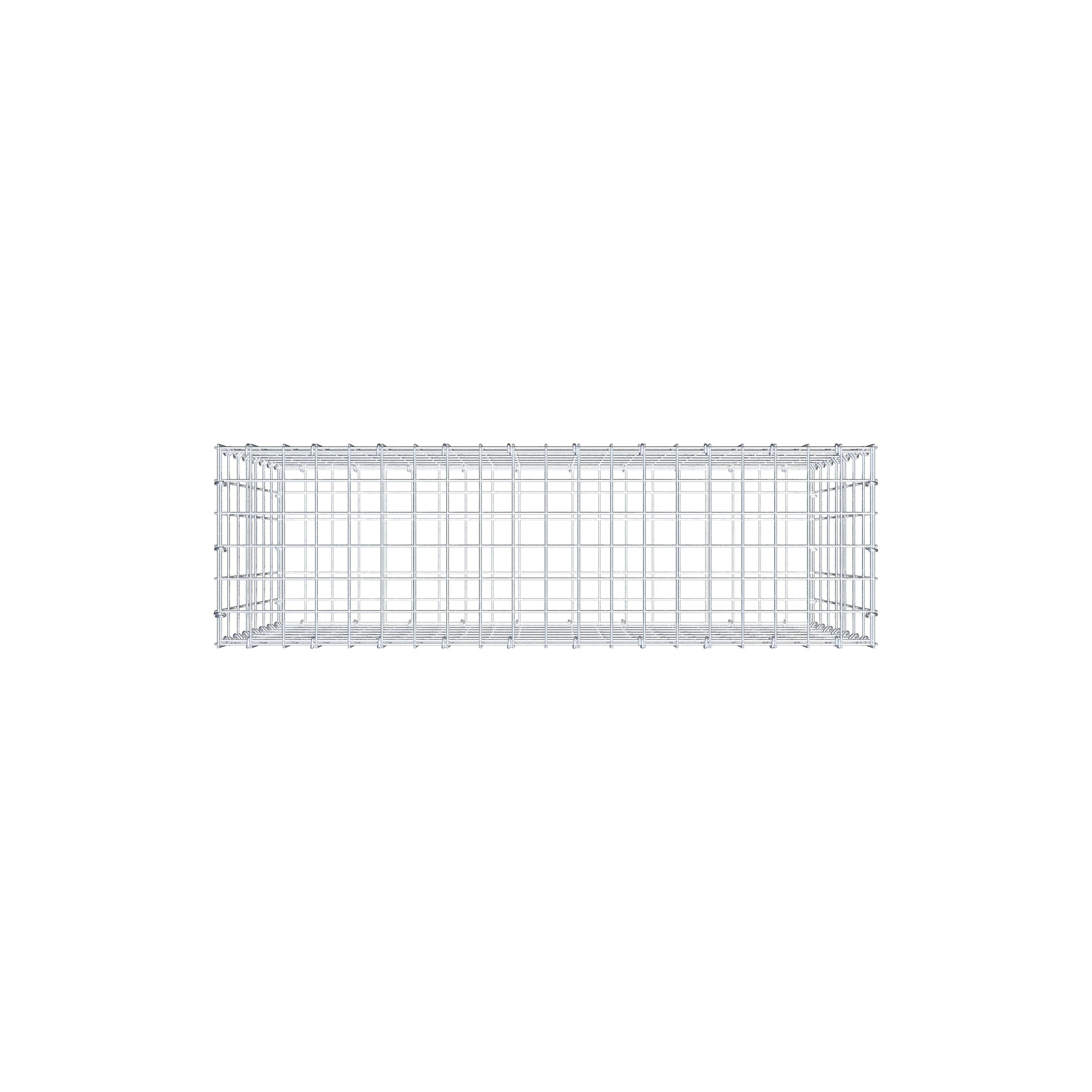 Gabion 100 cm x 70 cm x 30 cm (L x H x P), maille 5 cm x 10 cm, anneau en C