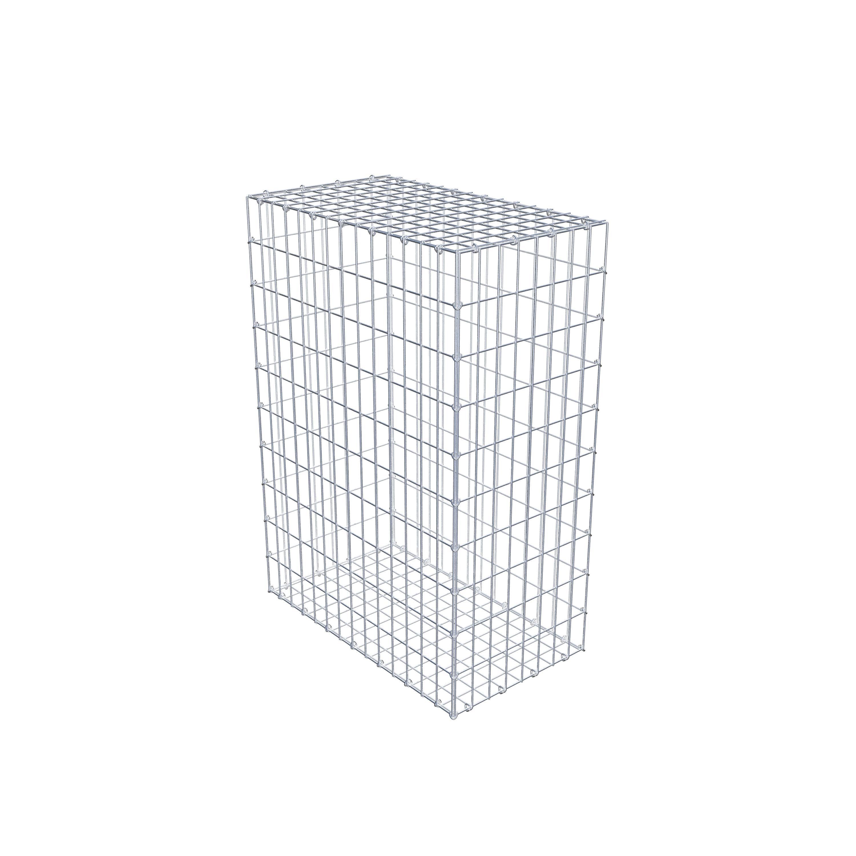 Gabion 100 cm x 70 cm x 40 cm (L x H x P), maille 5 cm x 10 cm, anneau en C