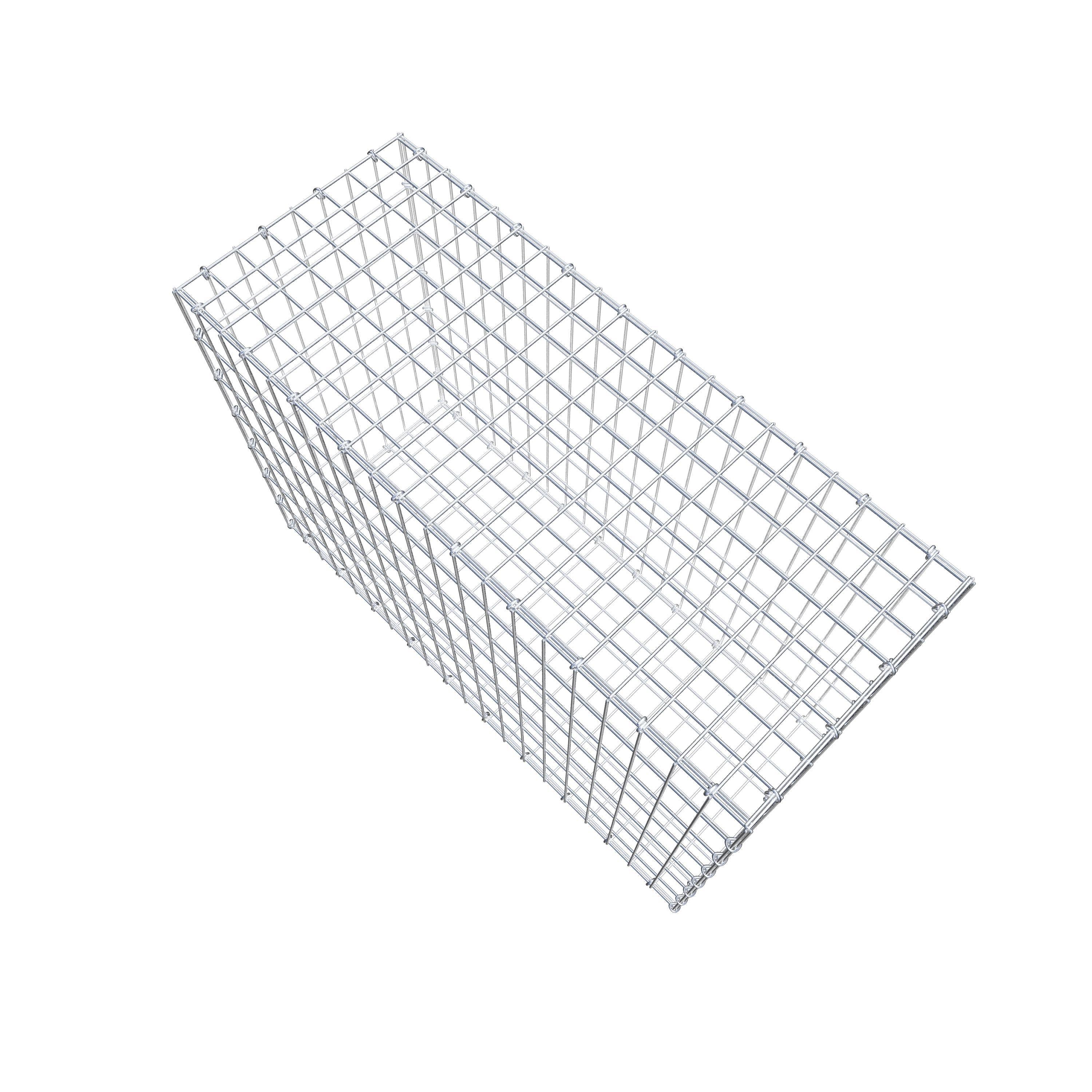 Gabion 100 cm x 70 cm x 40 cm (L x H x P), maille 5 cm x 10 cm, anneau en C