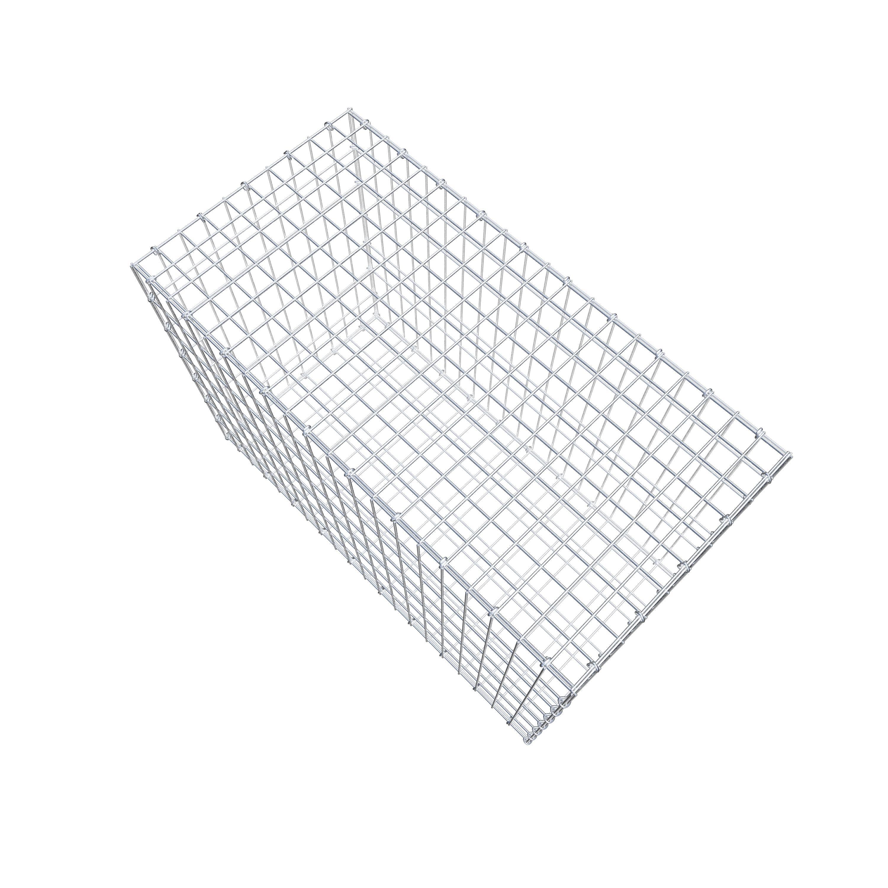 Gabion 100 cm x 70 cm x 50 cm (L x H x P), maille 5 cm x 10 cm, anneau en C