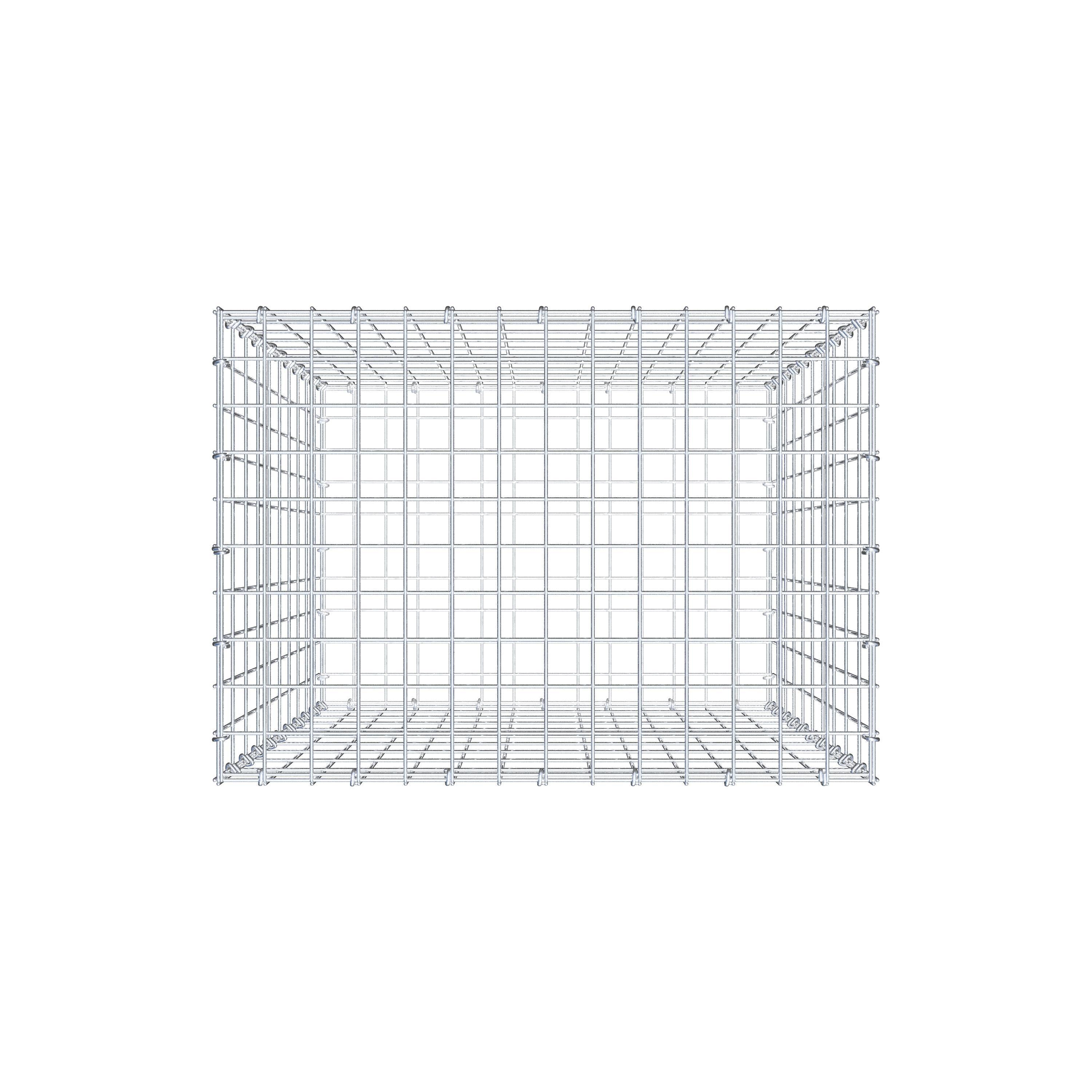 Gabion 100 cm x 70 cm x 50 cm (L x H x P), maille 5 cm x 10 cm, anneau en C