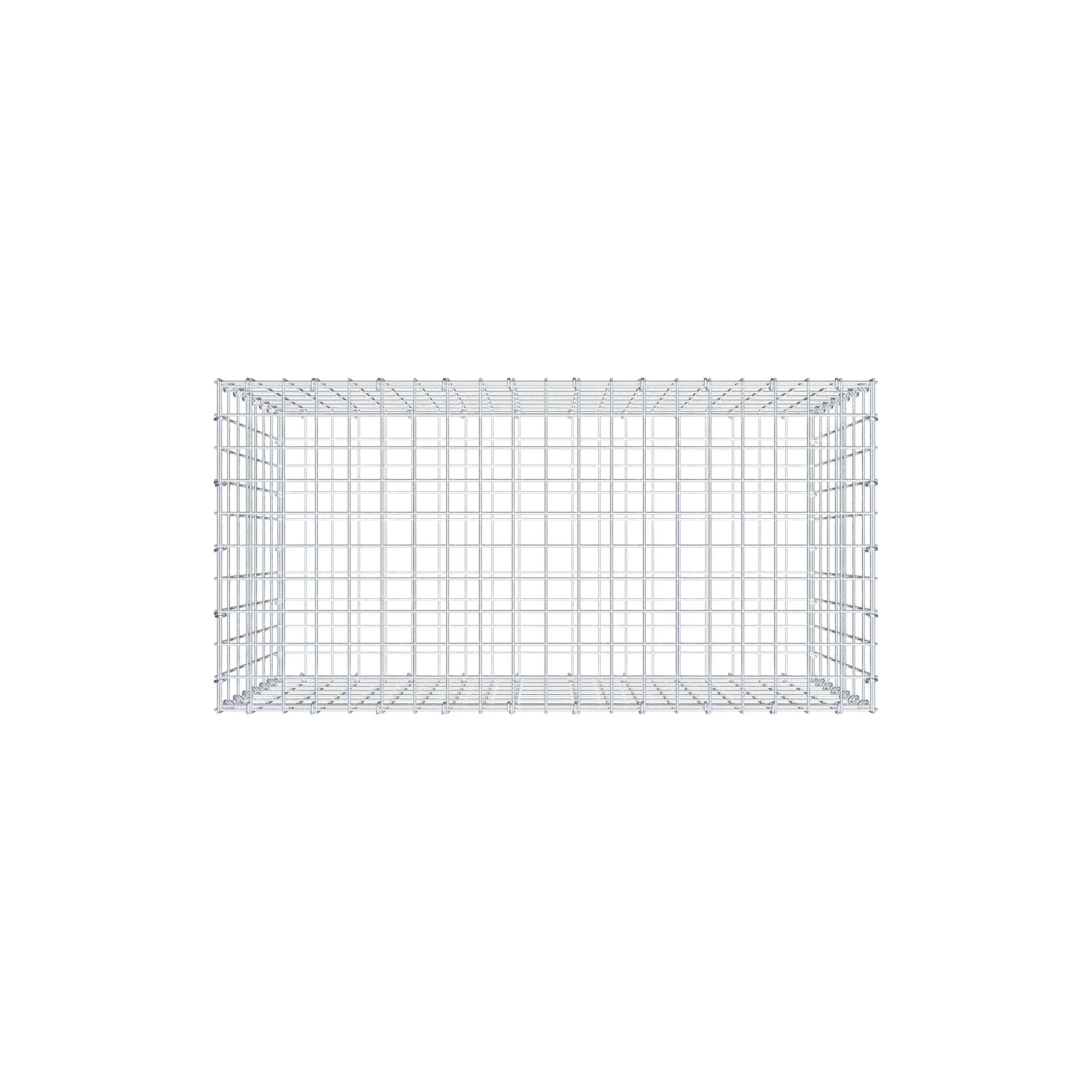 Gabion 100 cm x 70 cm x 50 cm (L x H x P), maille 5 cm x 10 cm, anneau en C