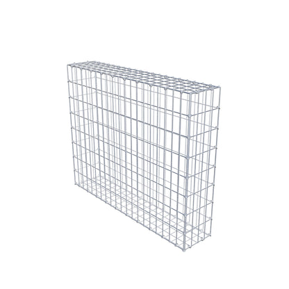 Gabion 100 cm x 80 cm x 20 cm (L x H x D), maskstorlek 5 cm x 10 cm, C-ring