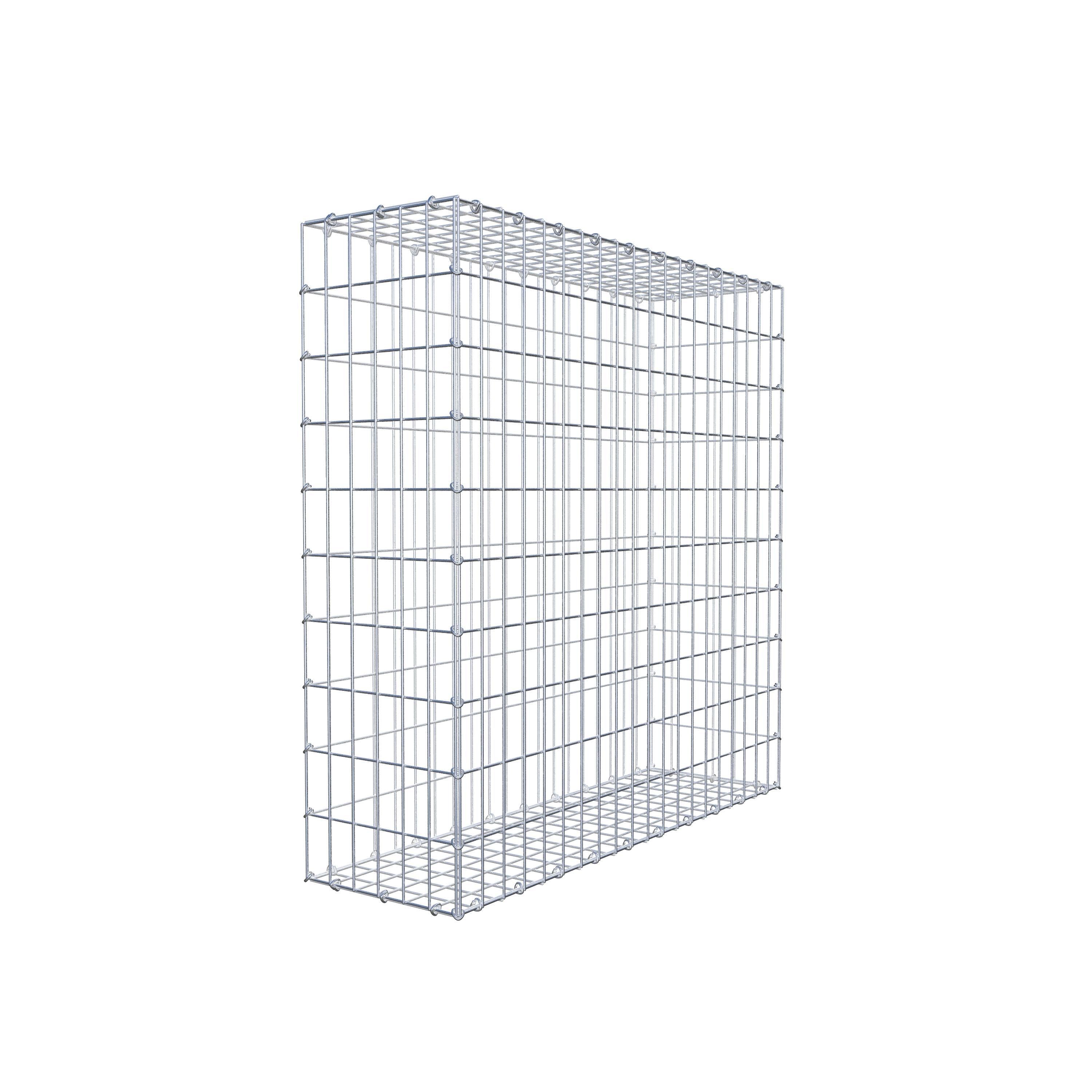 Gabion 100 cm x 100 cm x 30 cm (L x H x P), maille 5 cm x 10 cm, anneau en C