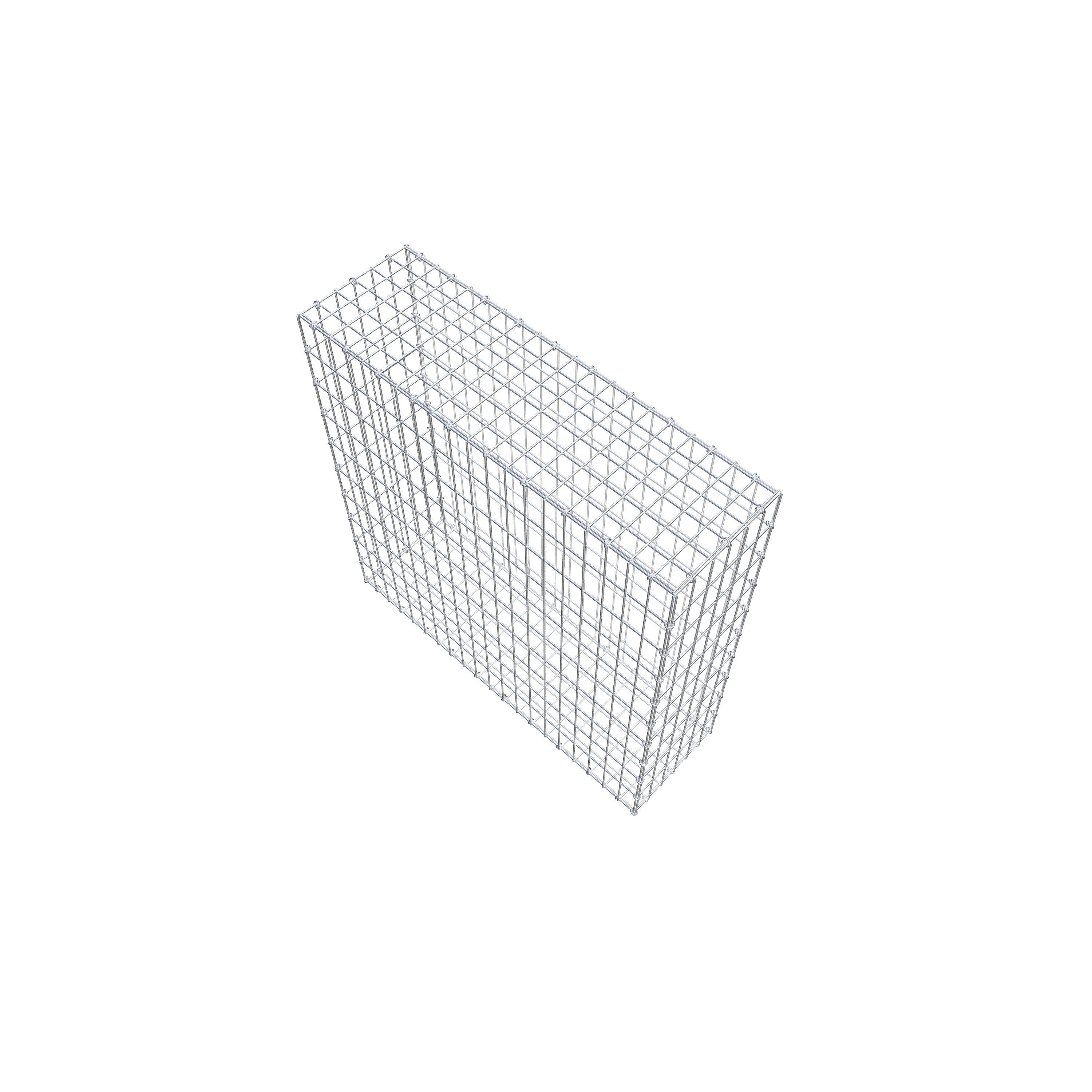 Gabion 100 cm x 100 cm x 30 cm (L x H x P), maille 5 cm x 10 cm, anneau en C