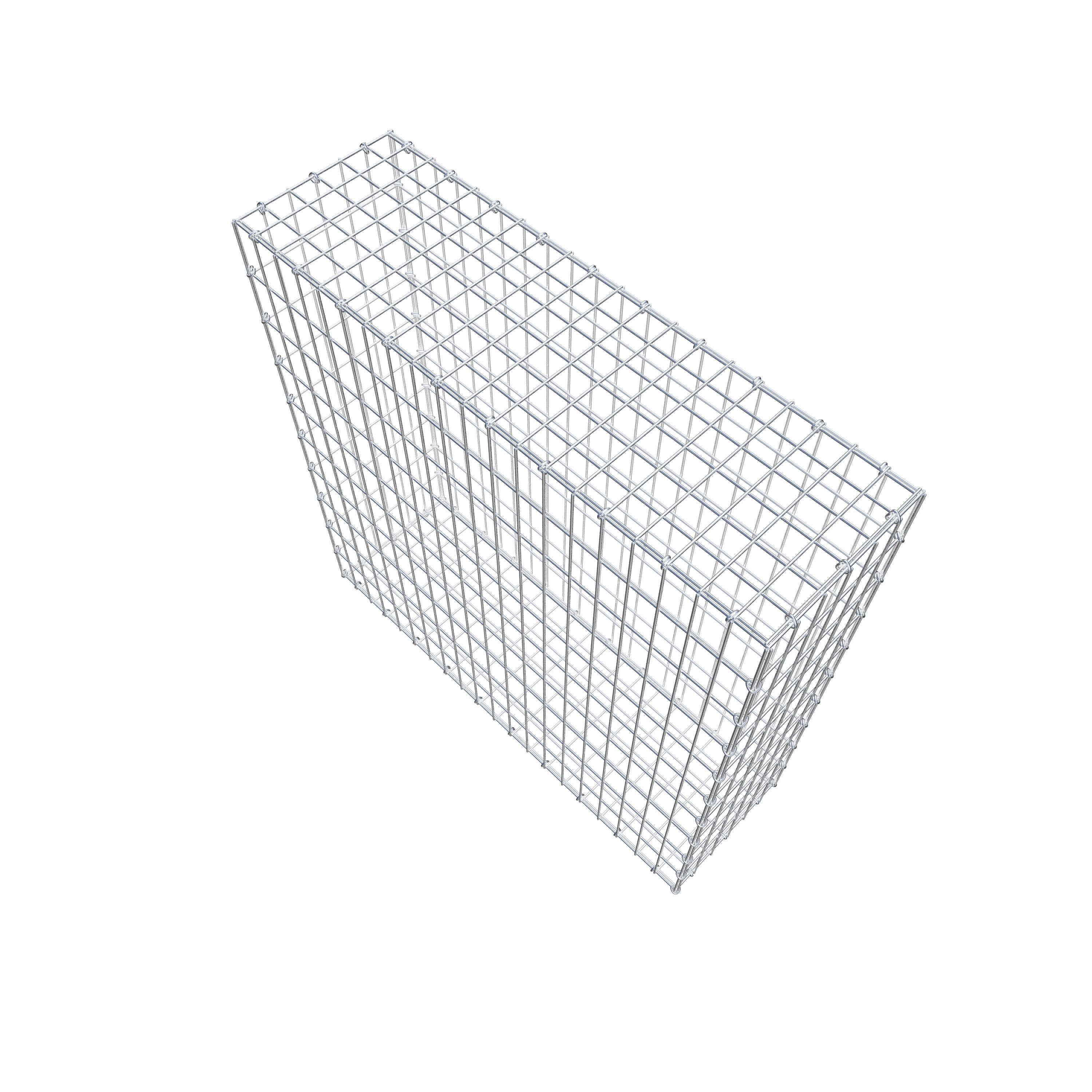 Gabion 100 cm x 100 cm x 30 cm (L x H x P), maille 5 cm x 10 cm, anneau en C