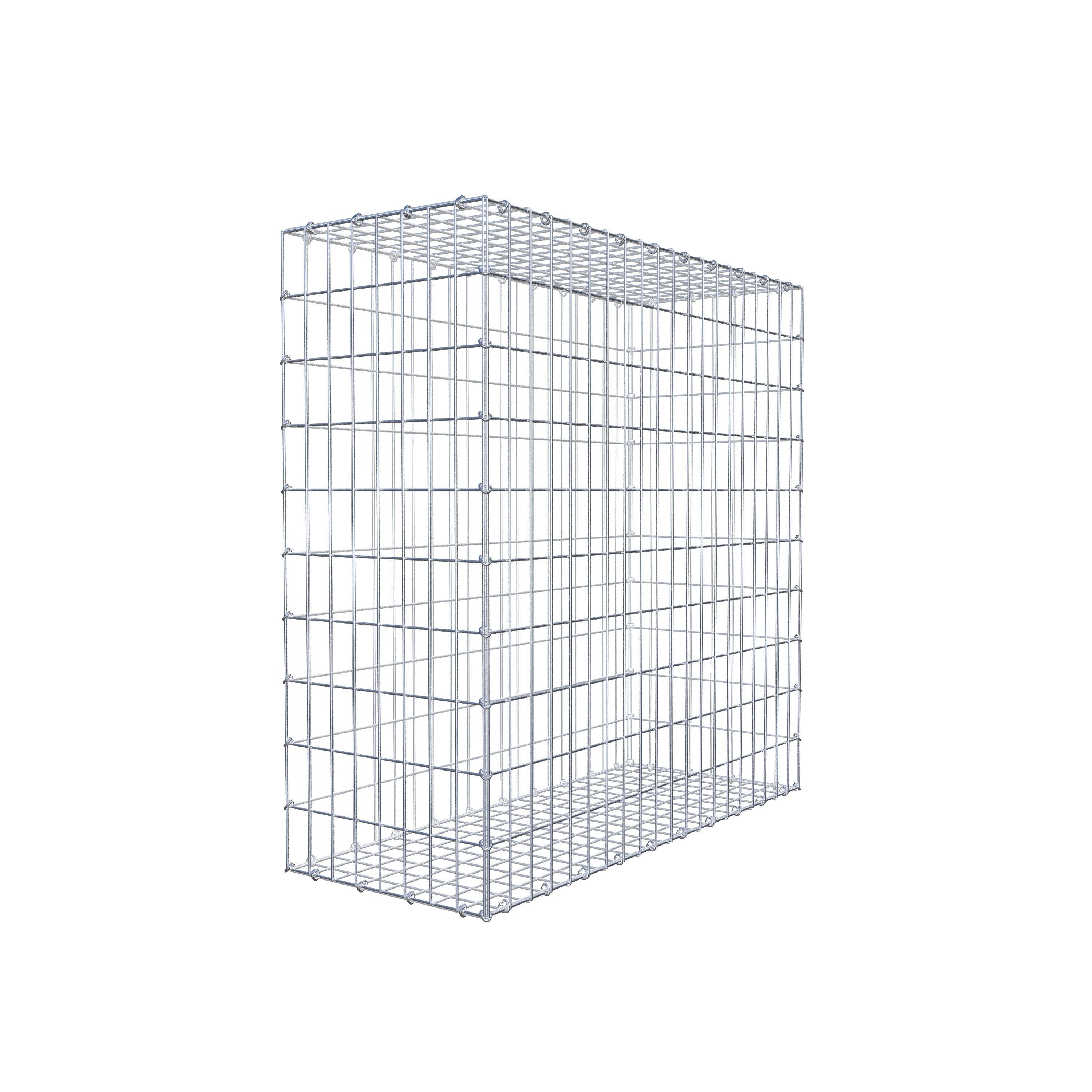 Gabion 100 cm x 100 cm x 40 cm (L x H x P), maille 5 cm x 10 cm, anneau en C