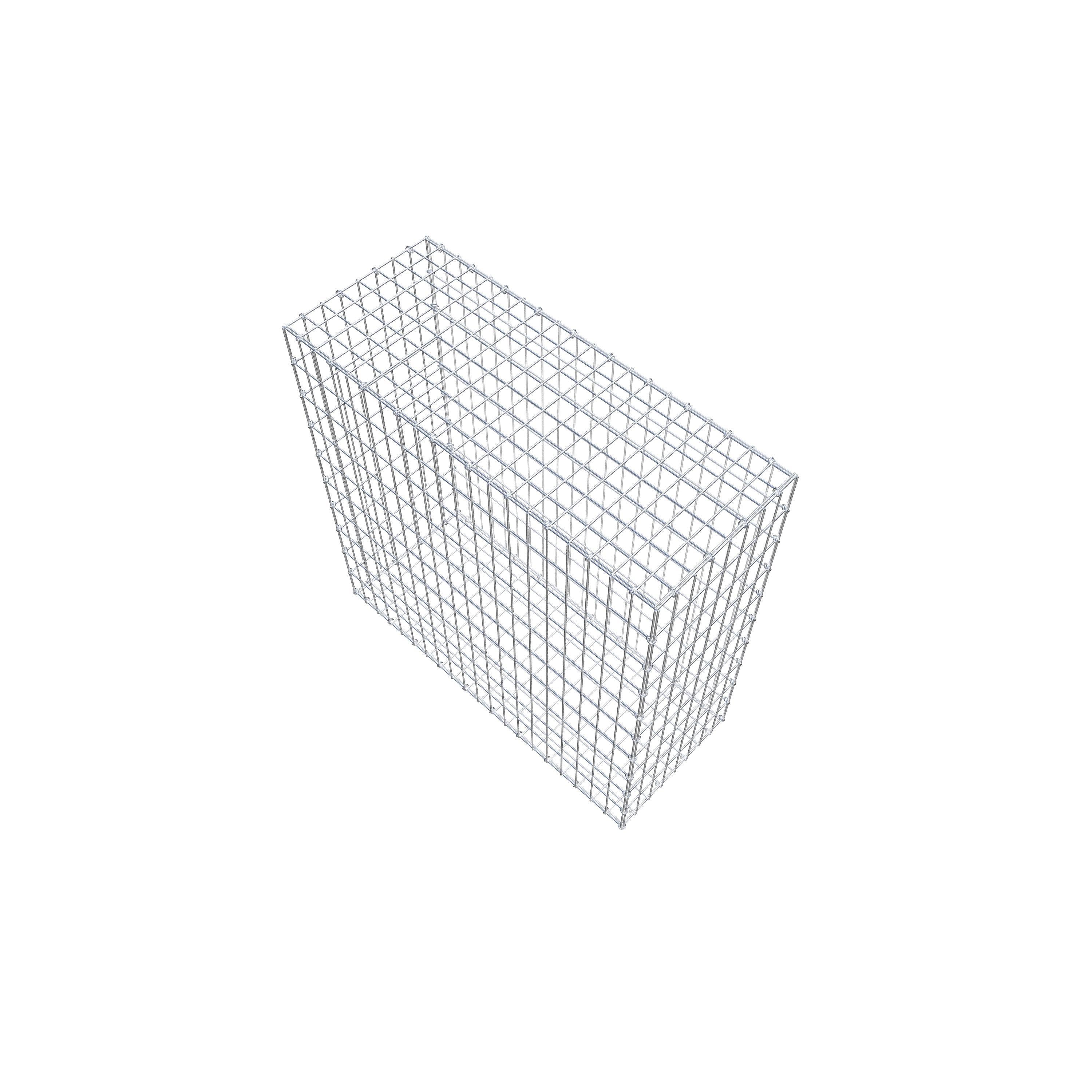 Gabion 100 cm x 100 cm x 40 cm (L x H x P), maille 5 cm x 10 cm, anneau en C