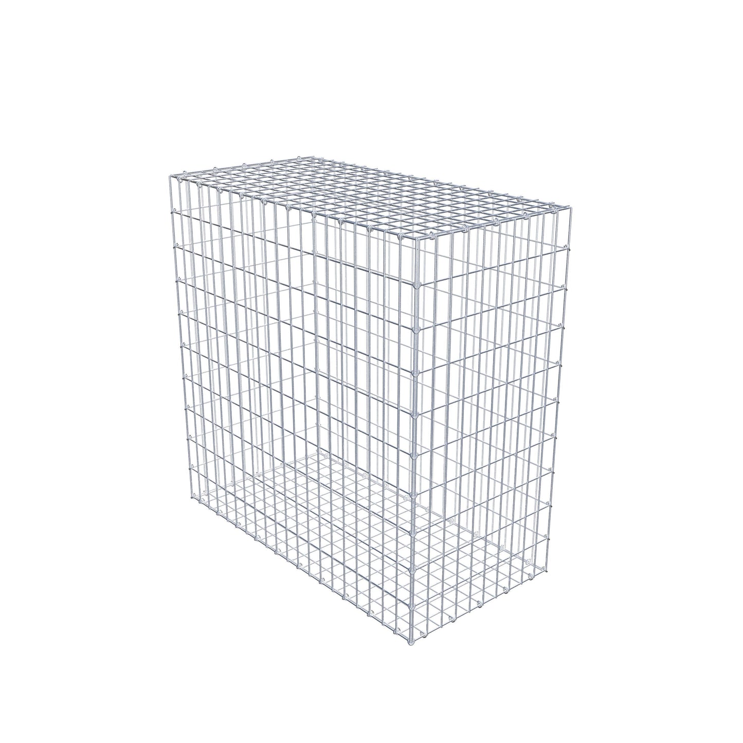 Gabion 100 cm x 100 cm x 50 cm (L x H x P), mailles 5 cm x 10 cm, anneau en C