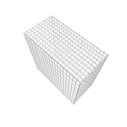 Gabion 100 cm x 100 cm x 50 cm (L x H x P), mailles 5 cm x 10 cm, anneau en C