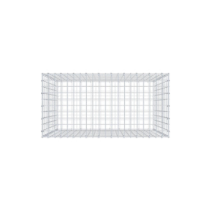 Gabion 100 cm x 100 cm x 50 cm (L x H x P), mailles 5 cm x 10 cm, anneau en C