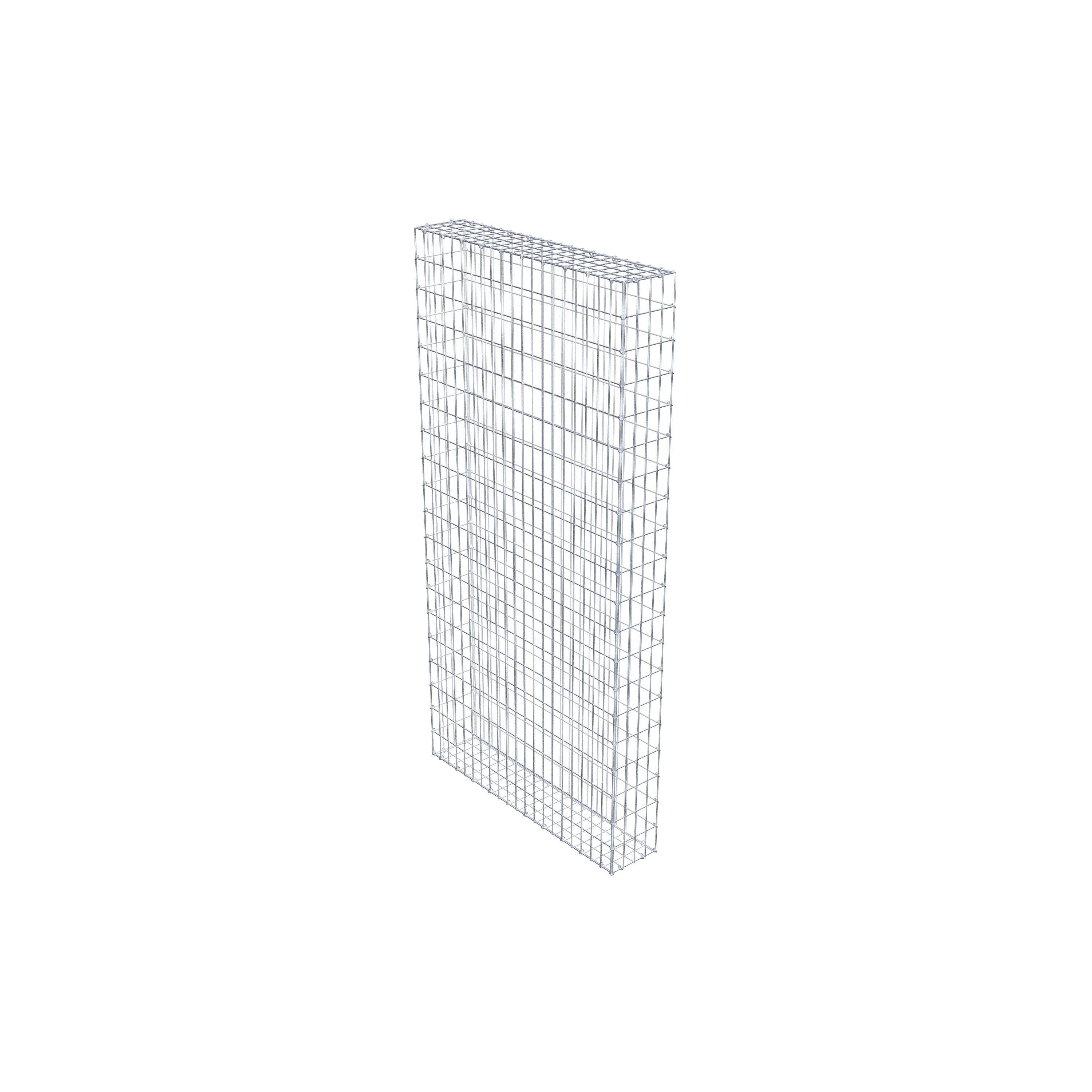 Gabion 200 cm x 100 cm x 20 cm (L x H x P), maille 5 cm x 10 cm, anneau en C